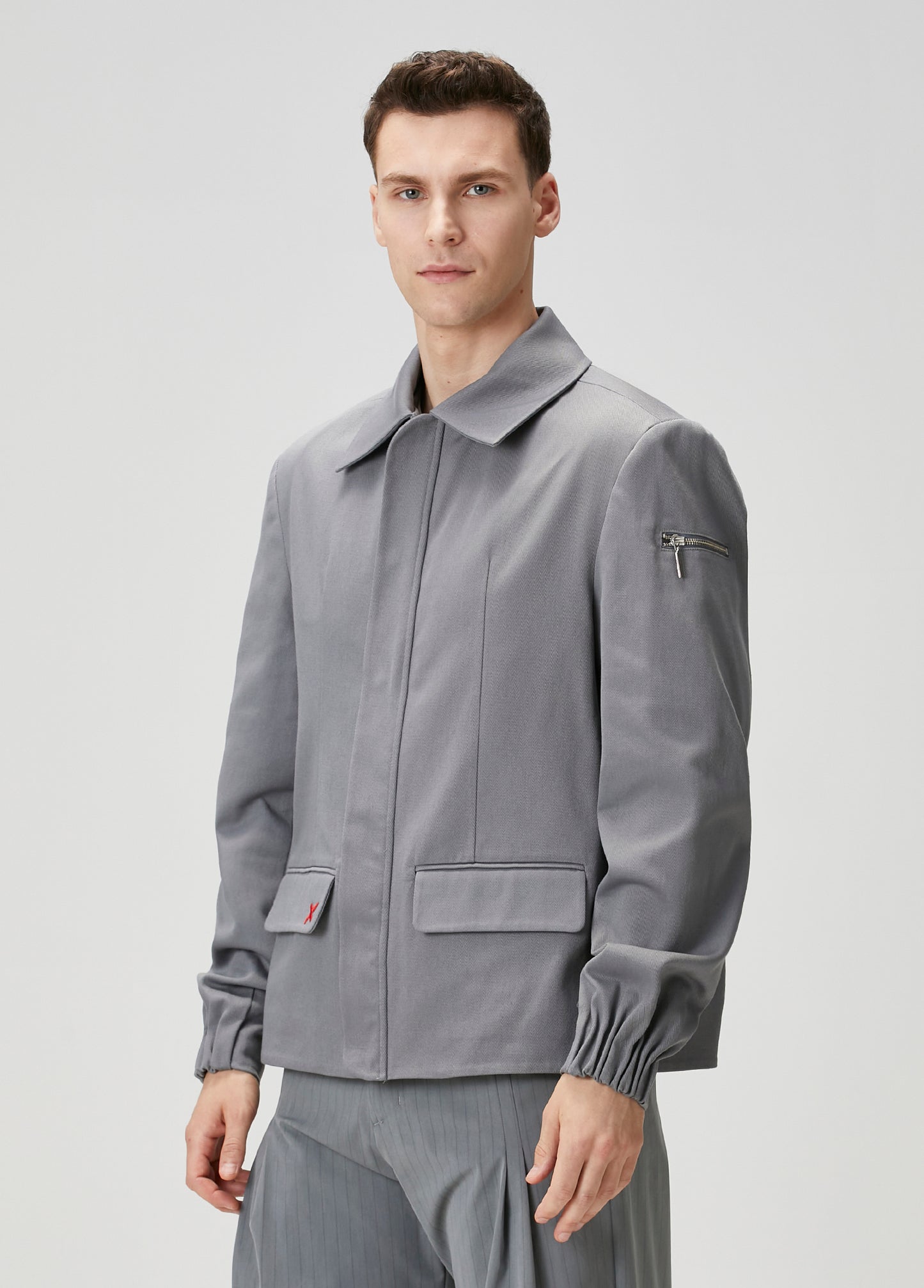 Day to Night in LA Gabardin Puffer Ceket