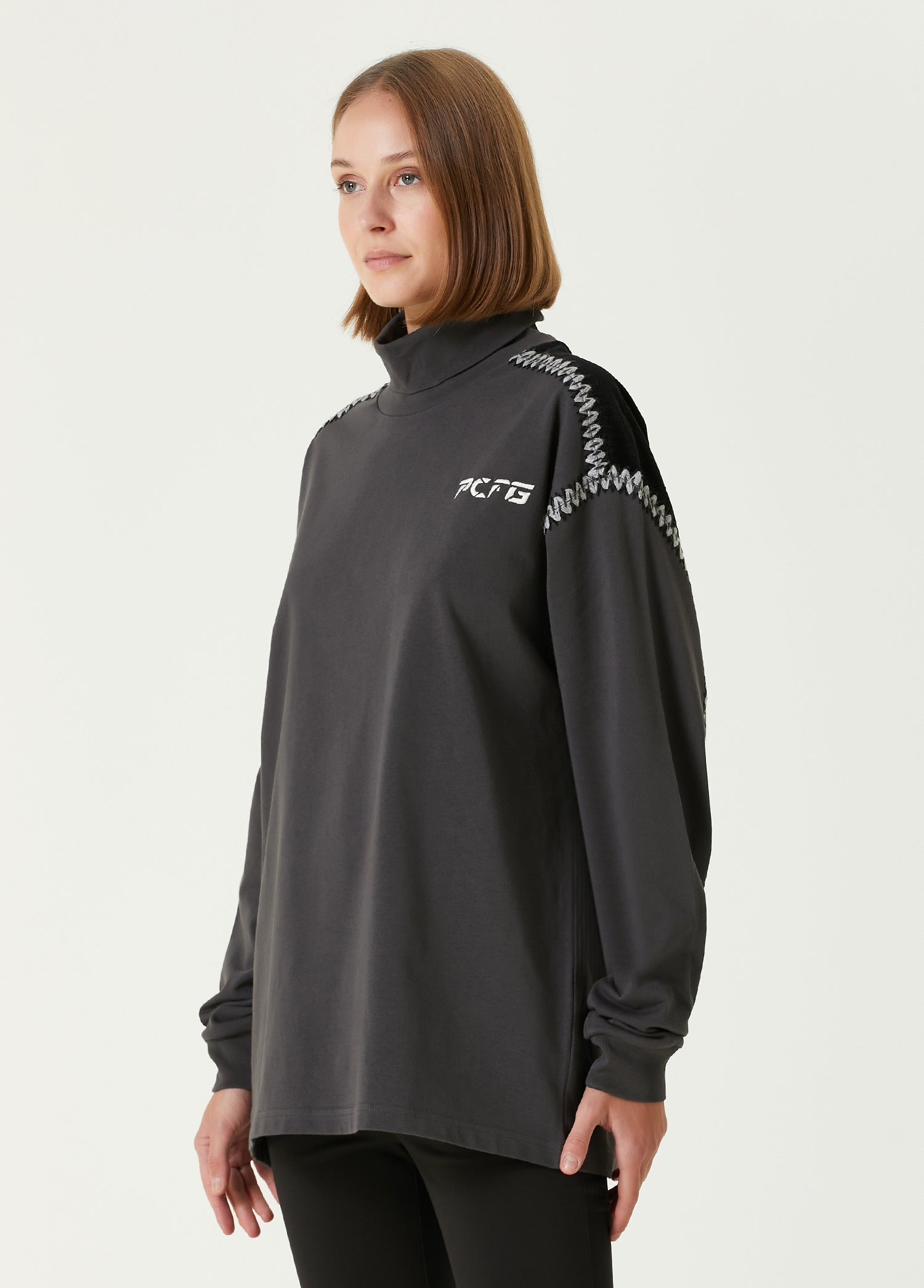 Cotton High Neck Tee