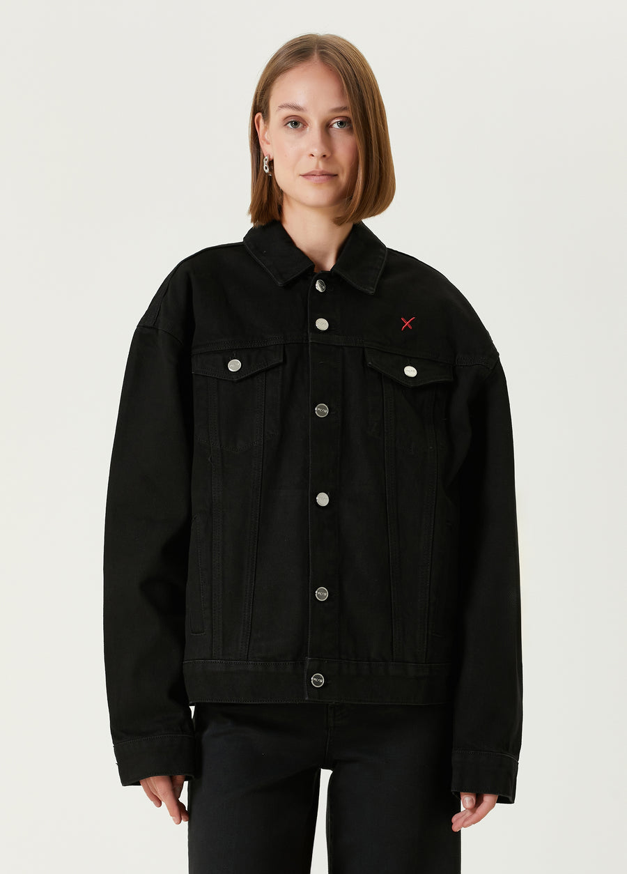 Boomerang Logolu Denim Ceket