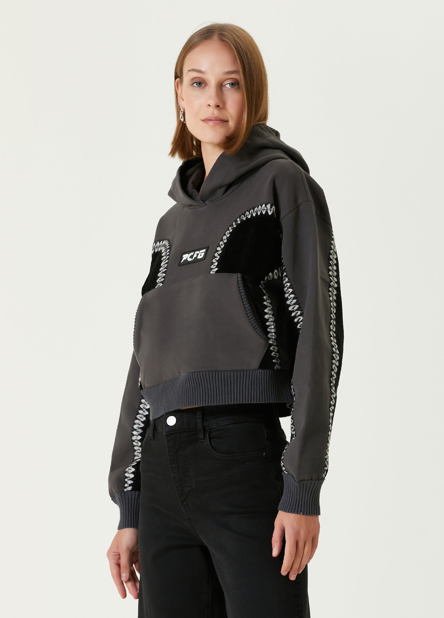 Boomerang Panelli Kadın Hoodie