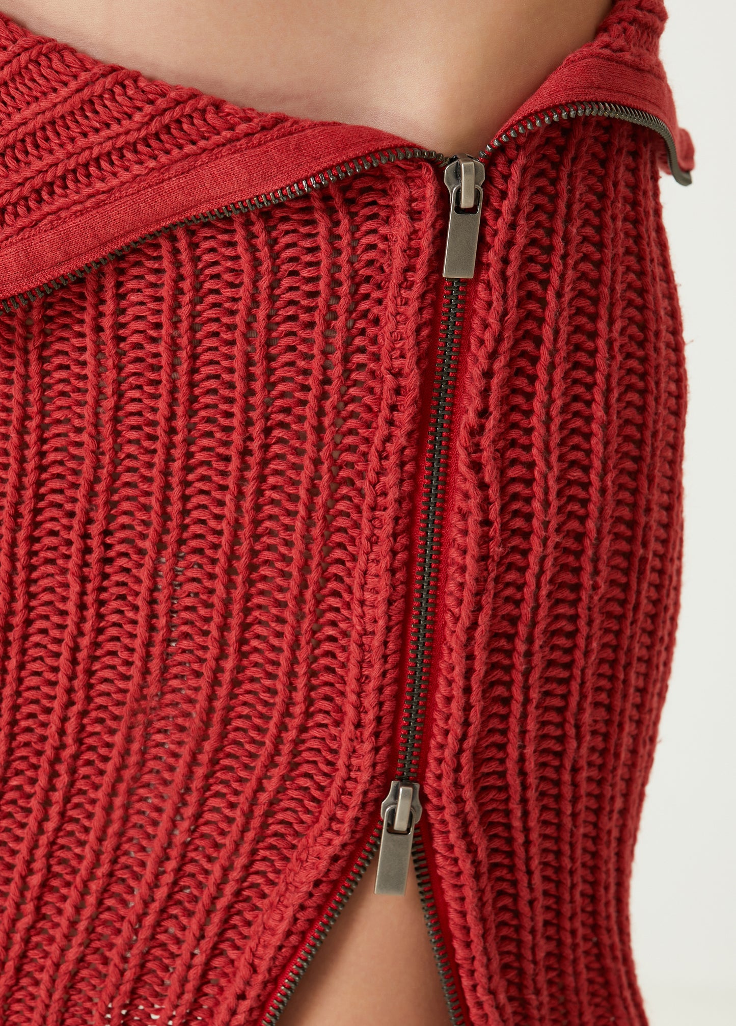 Your *itch Fermuar Detaylı Triko Etek