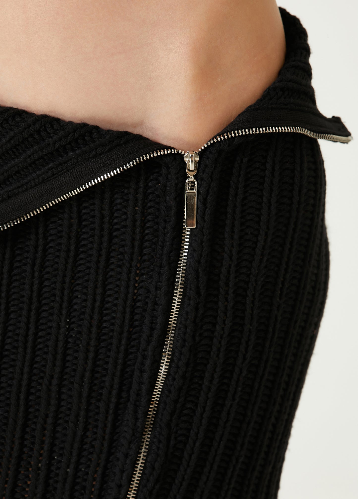 Your *itch Fermuar Detaylı Triko Etek