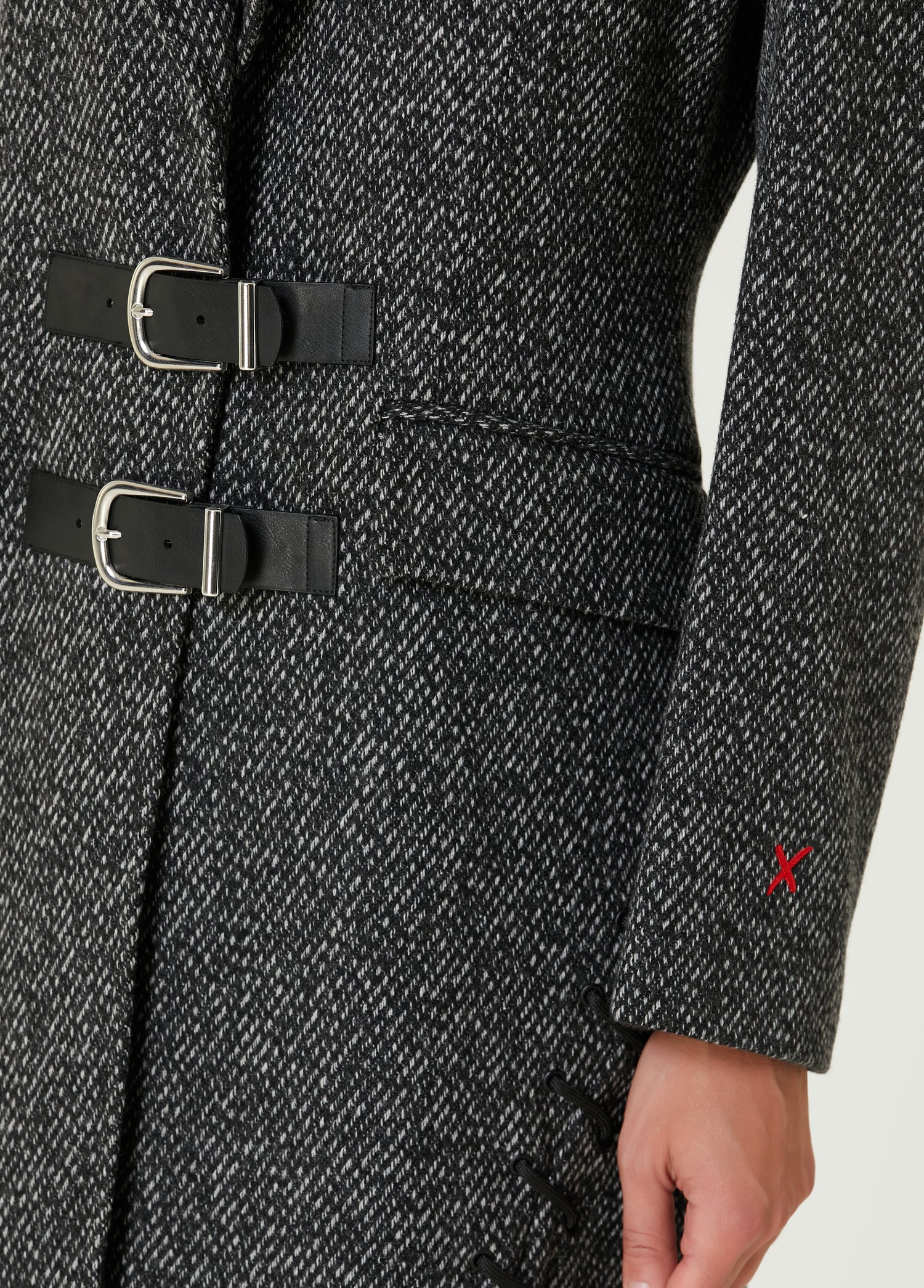 YOUR *ITCH CASHMERE BLEND LONG OVERCOAT - GREY