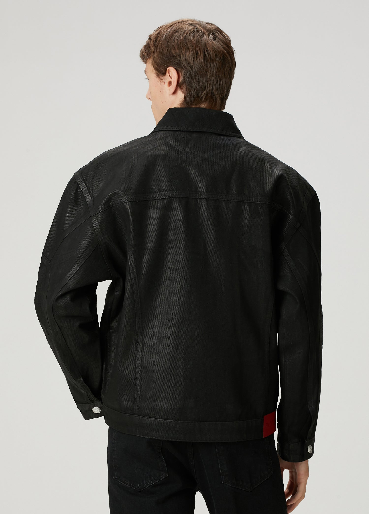 SHINY COATED DENIM JACKET