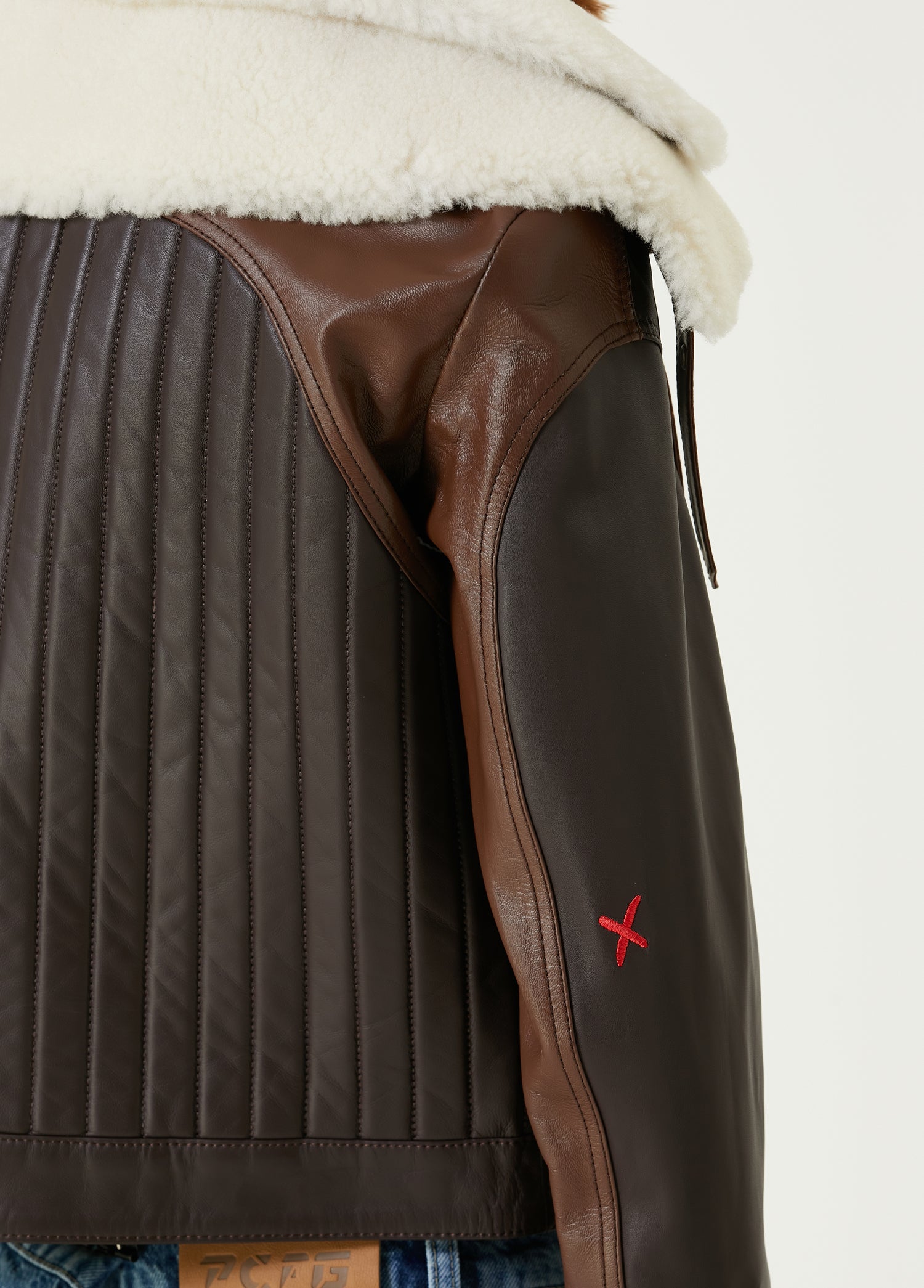 Double Collar Leather Jacket