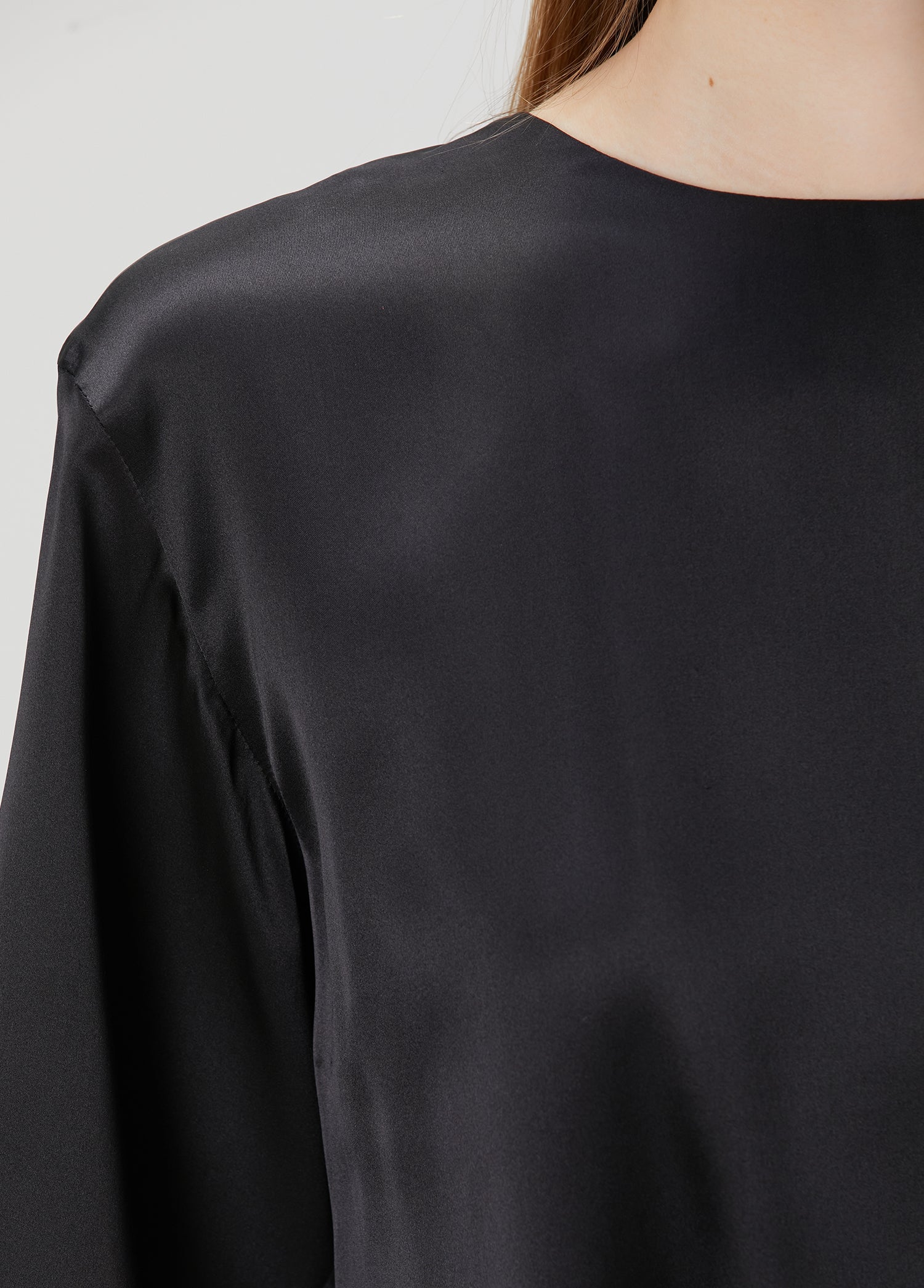 Pure Silk Oversized Silk Crop Top