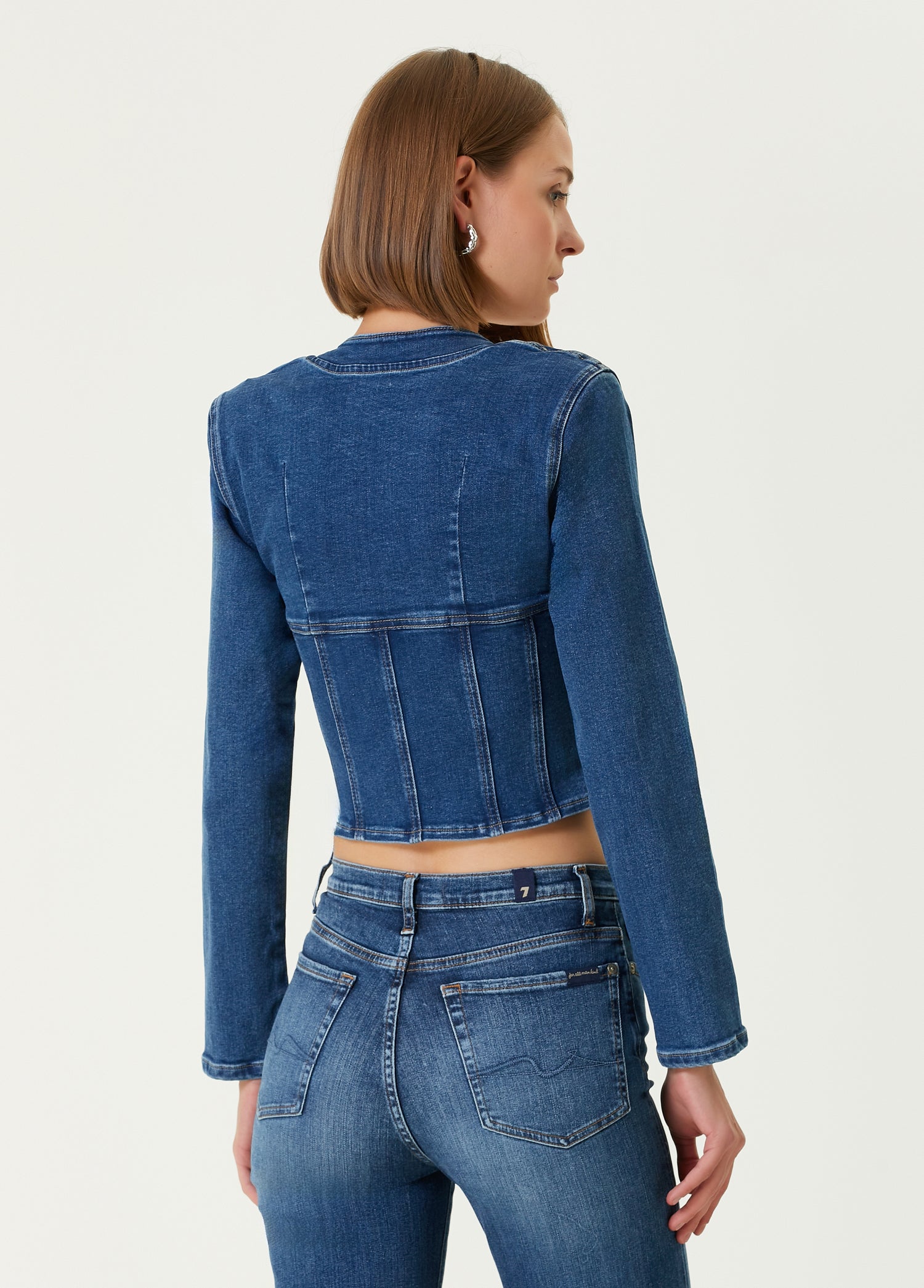 YOUR *ITCH CORSET DENIM TOP