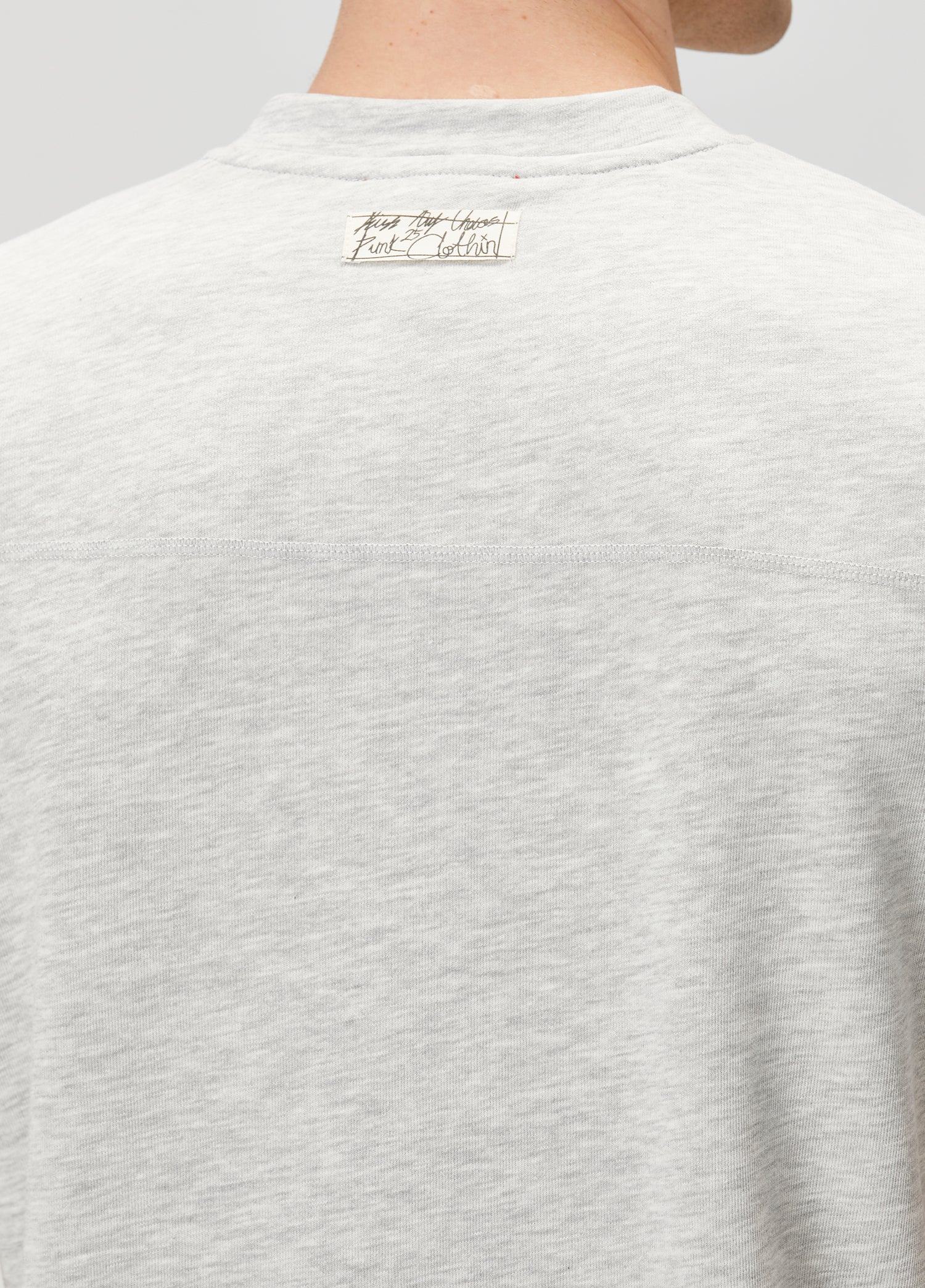 LIGHT GREY SHIRT WITH EMBOSS DETAIL