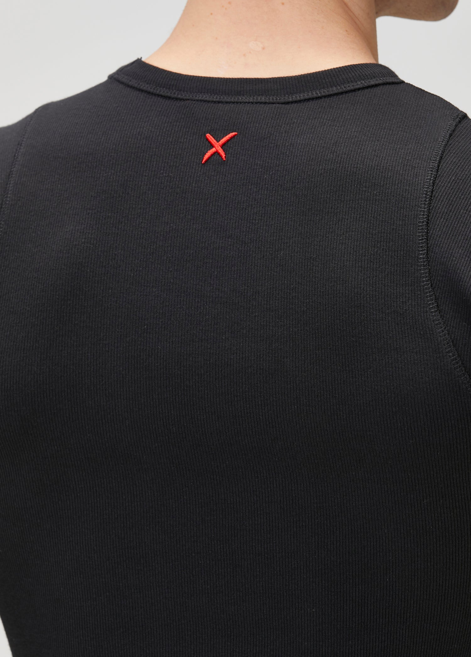 RIB TANK TOP WITH PATCH