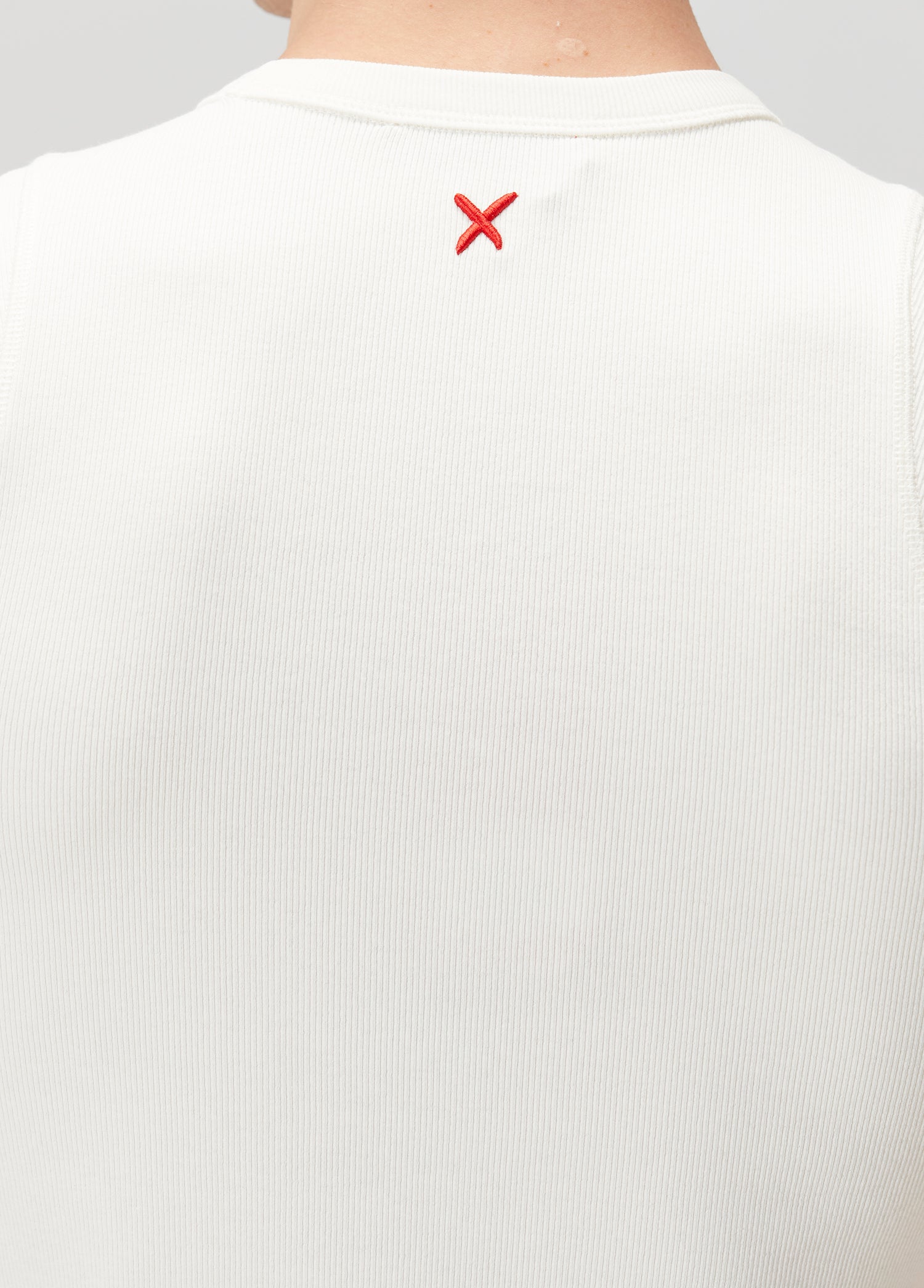 RIB TANK TOP WITH PATCH