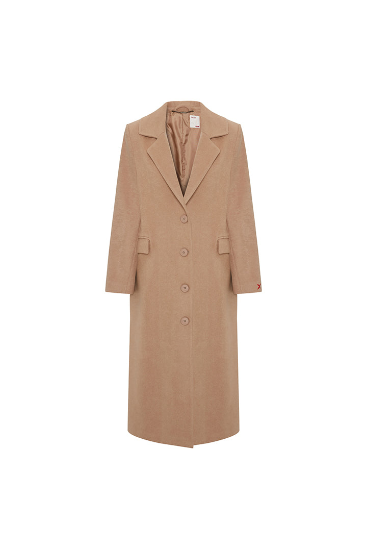 Wool Women's Coat - Beige