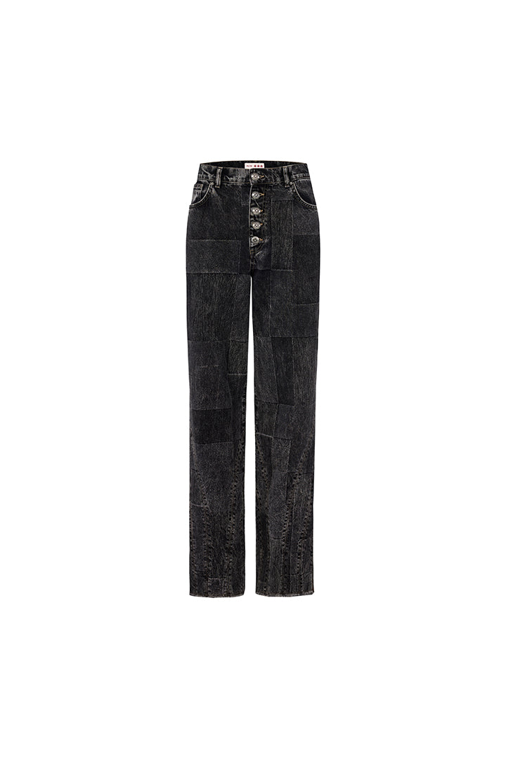 Your *itch Renk Bloklu Denim Pantolon