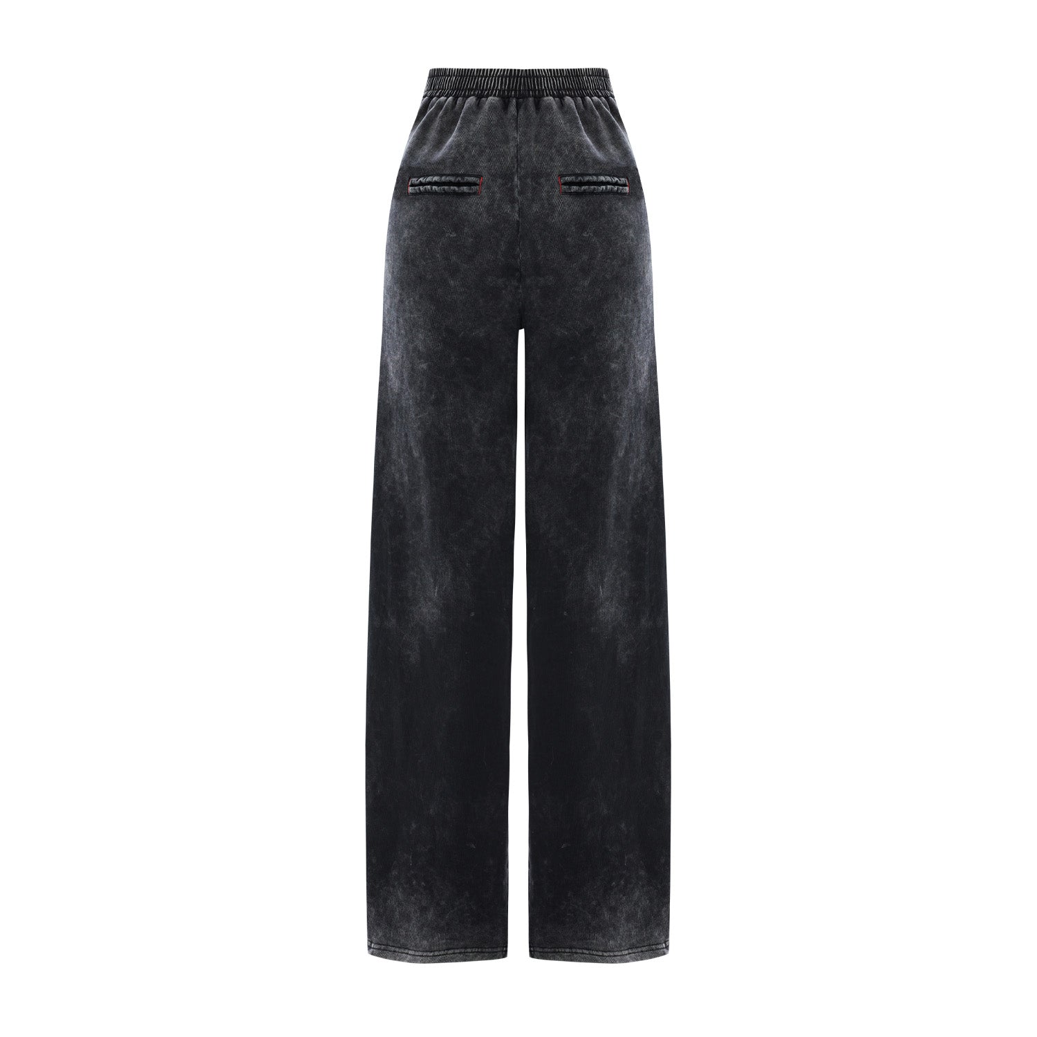 Pure Cotton Free Heaven Acid Wash Men Sweatpant - Black