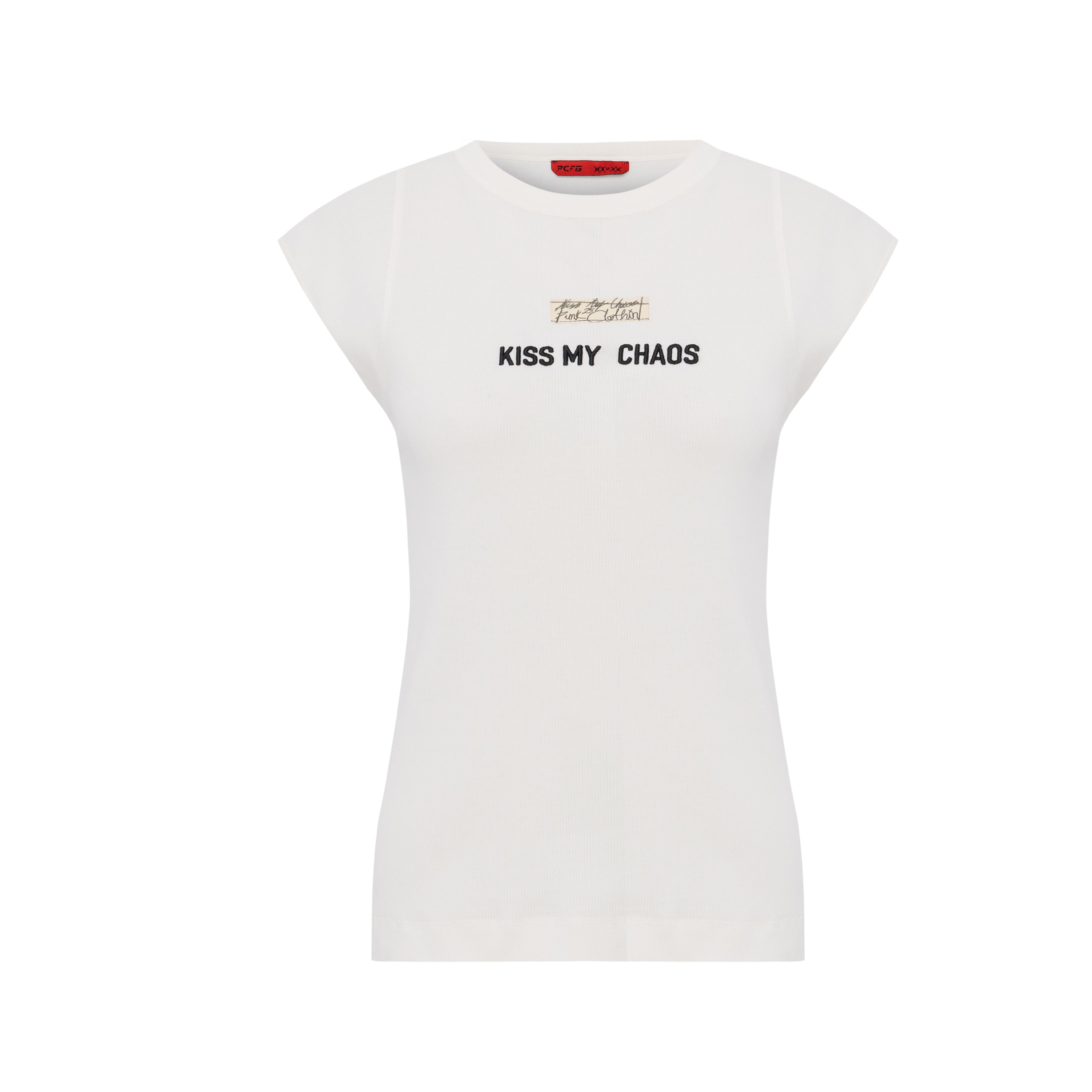 RIB TANK TOP WITH PATCH