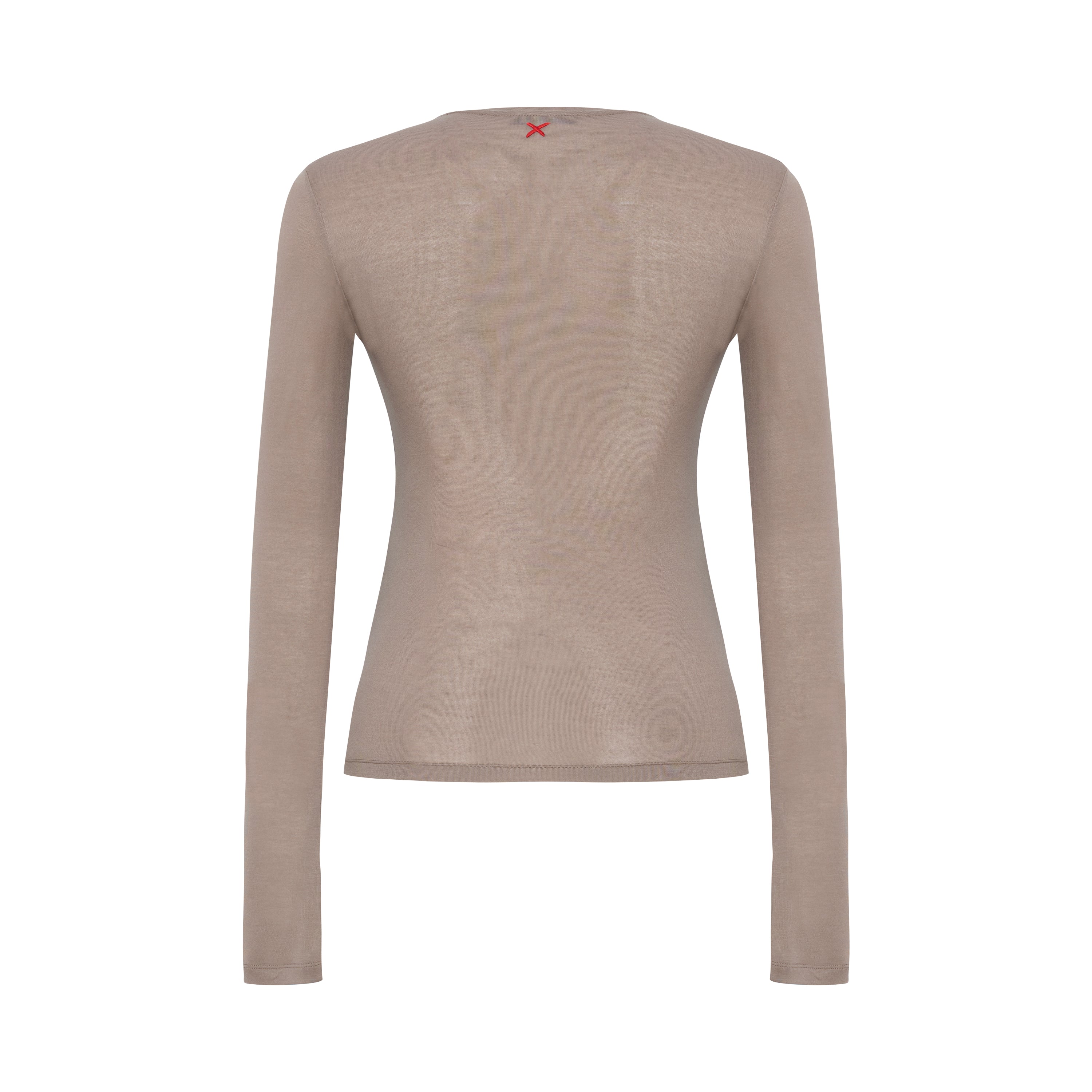 Sheer Long-Sleeve Top