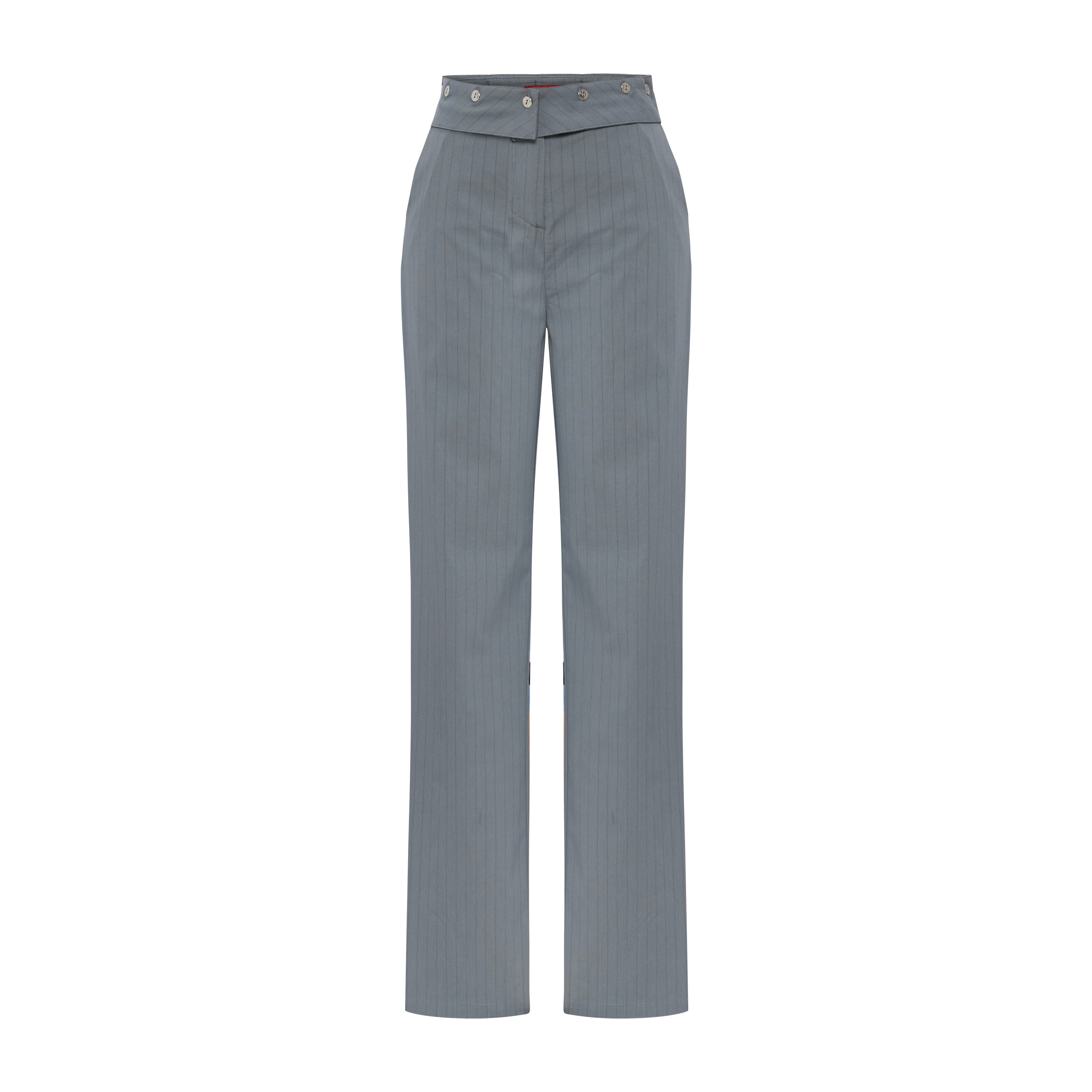 WOVEN PANT WITH METAL BUTTON