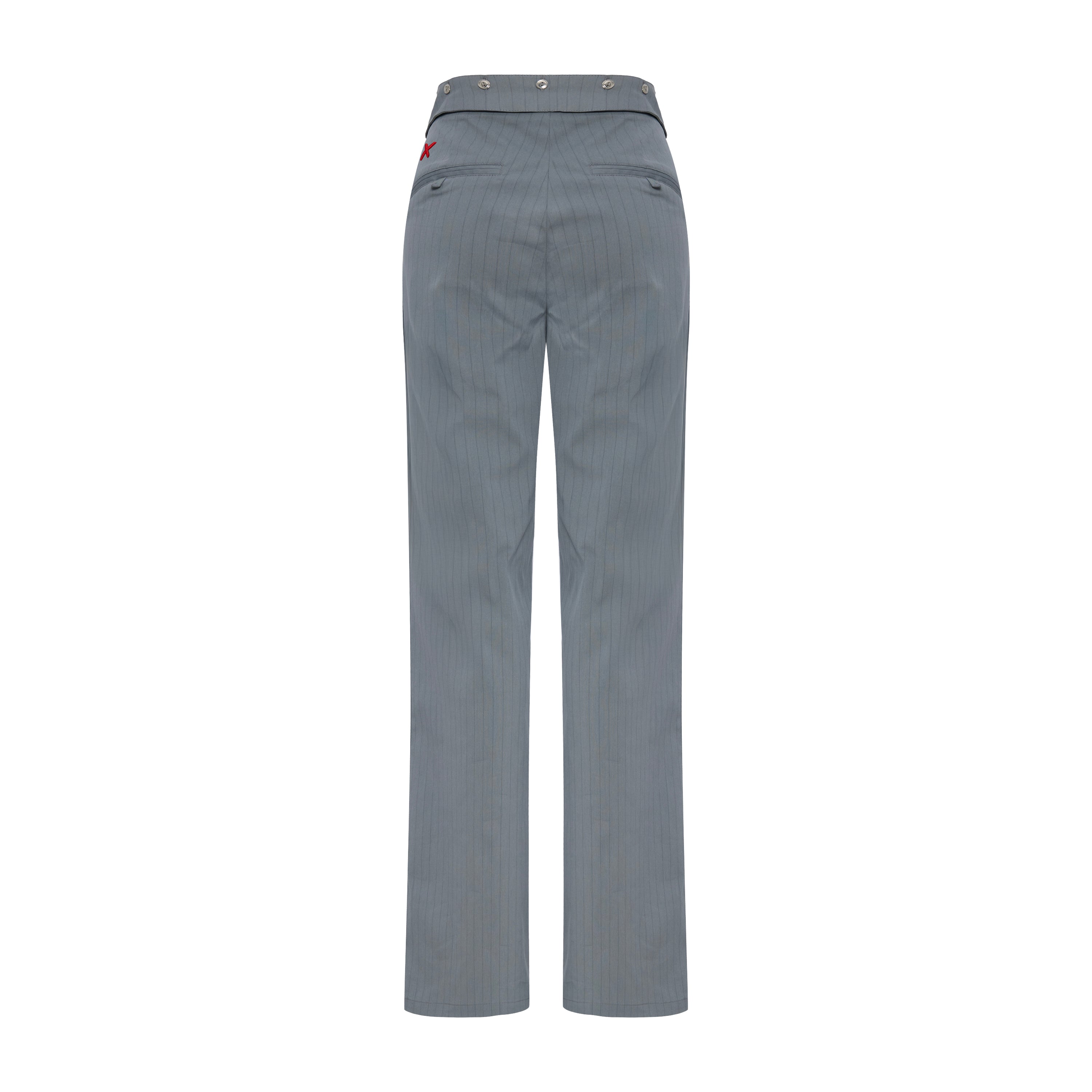 WOVEN PANT WITH METAL BUTTON
