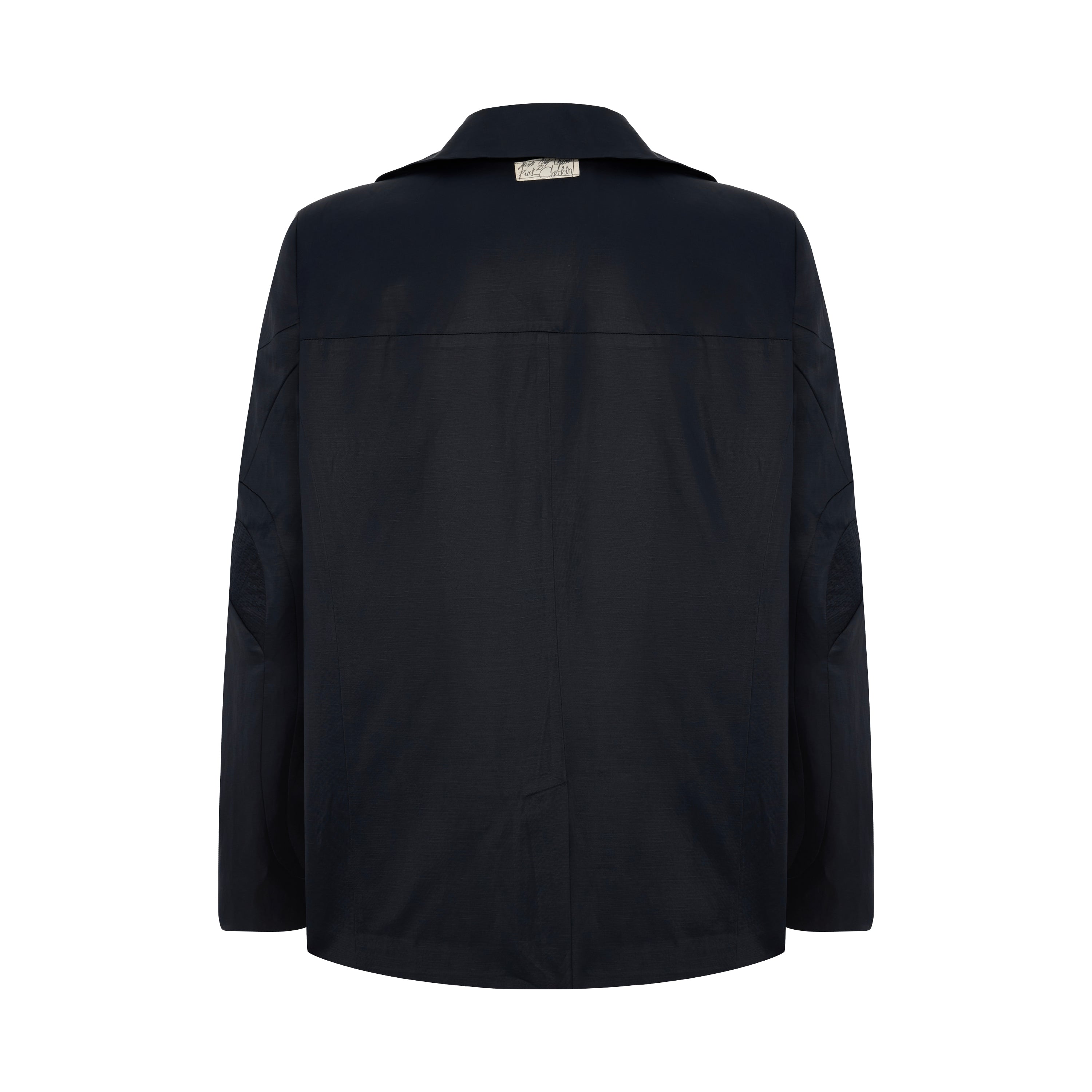 SHINY WOVEN BLAZER JACKET