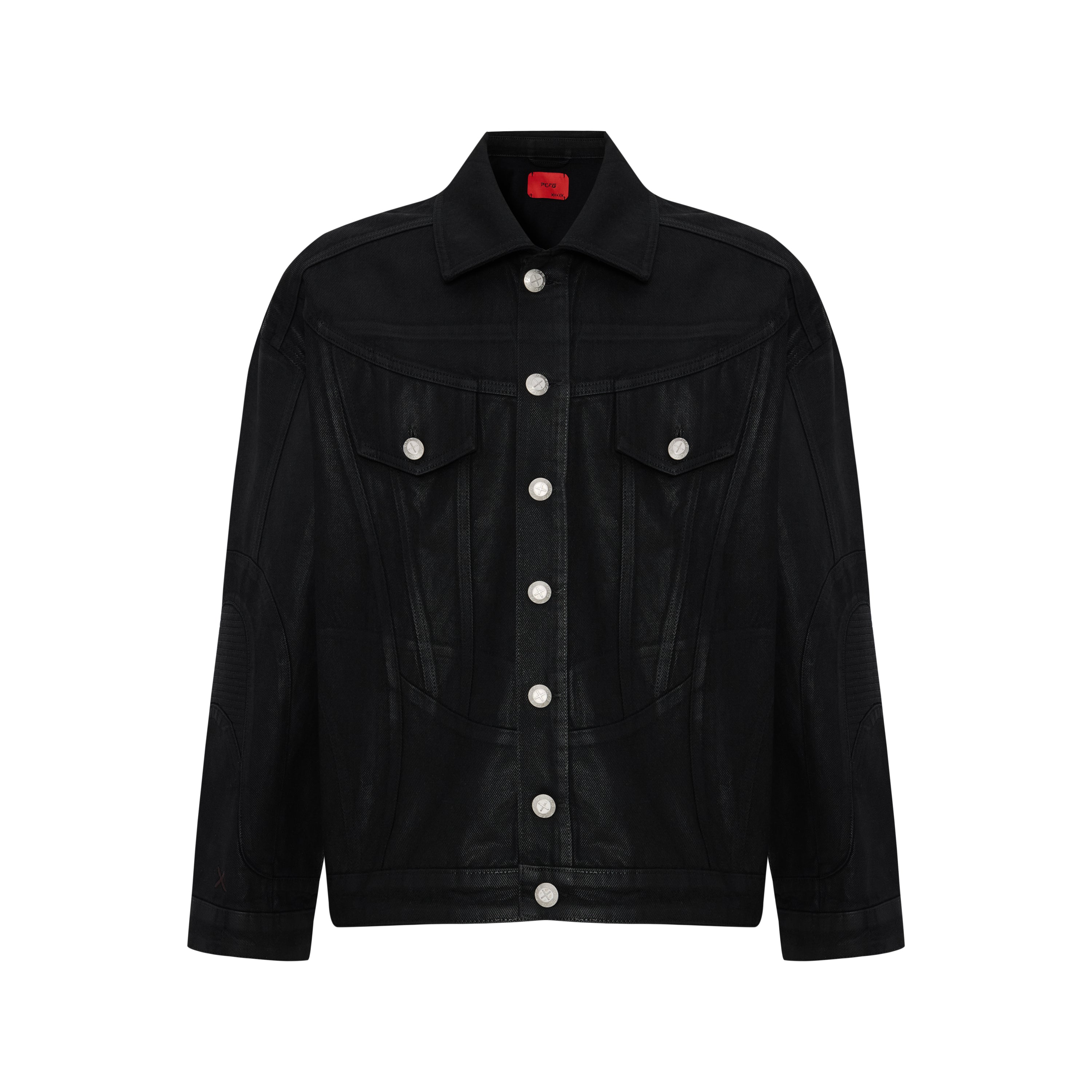 FADED DENIM JACKET - BLACK