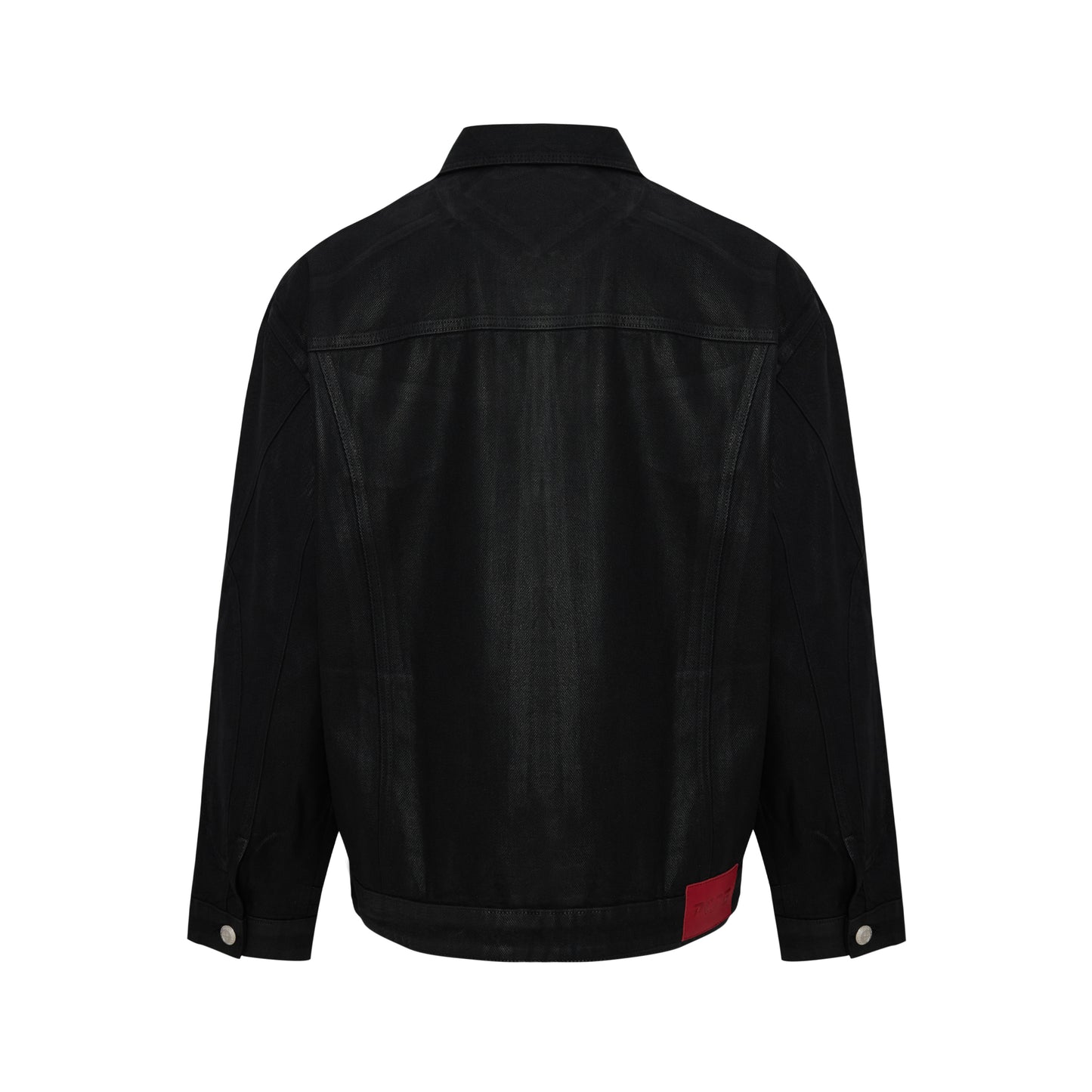 Shiny Coated Denim Jacket