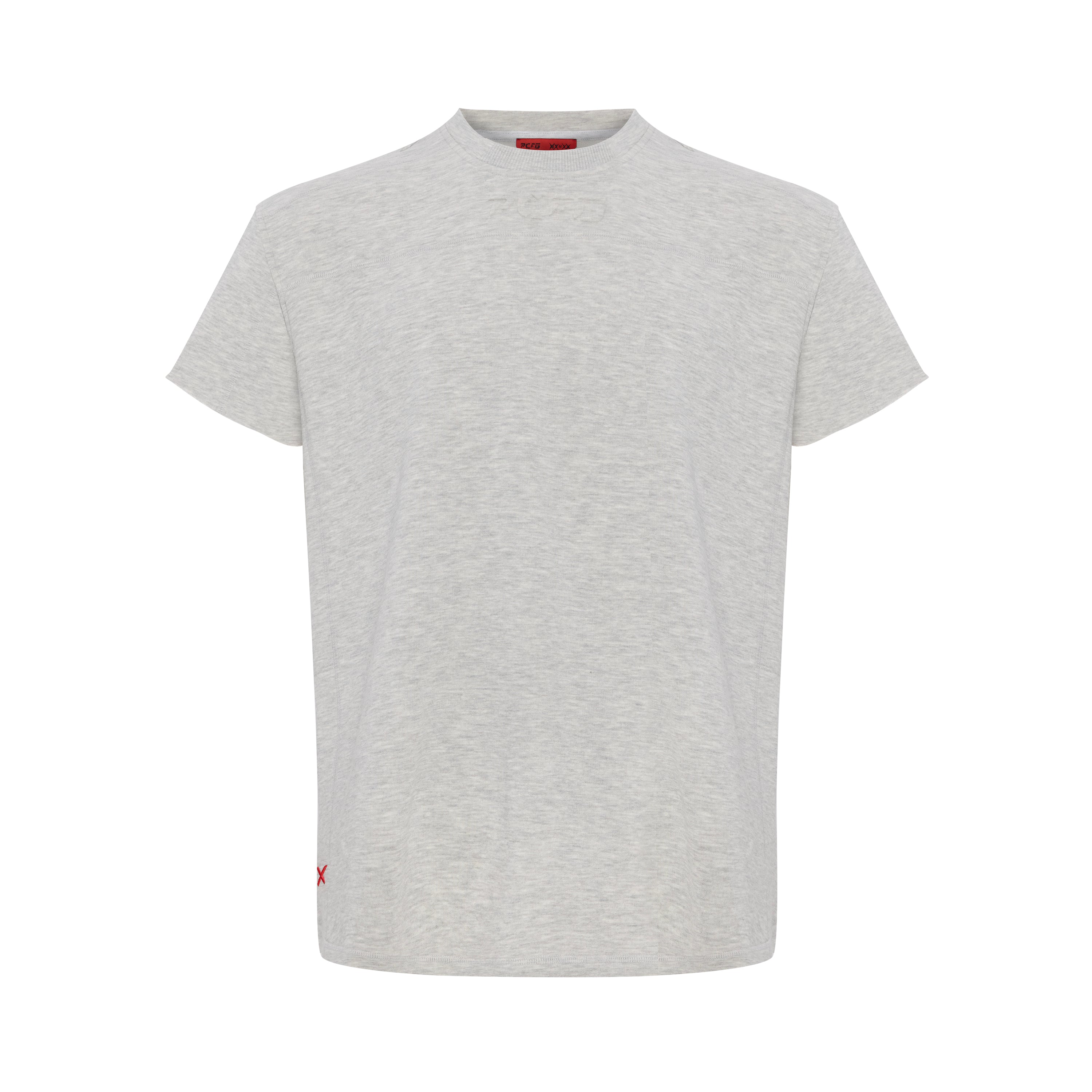 LIGHT GREY SHIRT WITH EMBOSS DETAIL