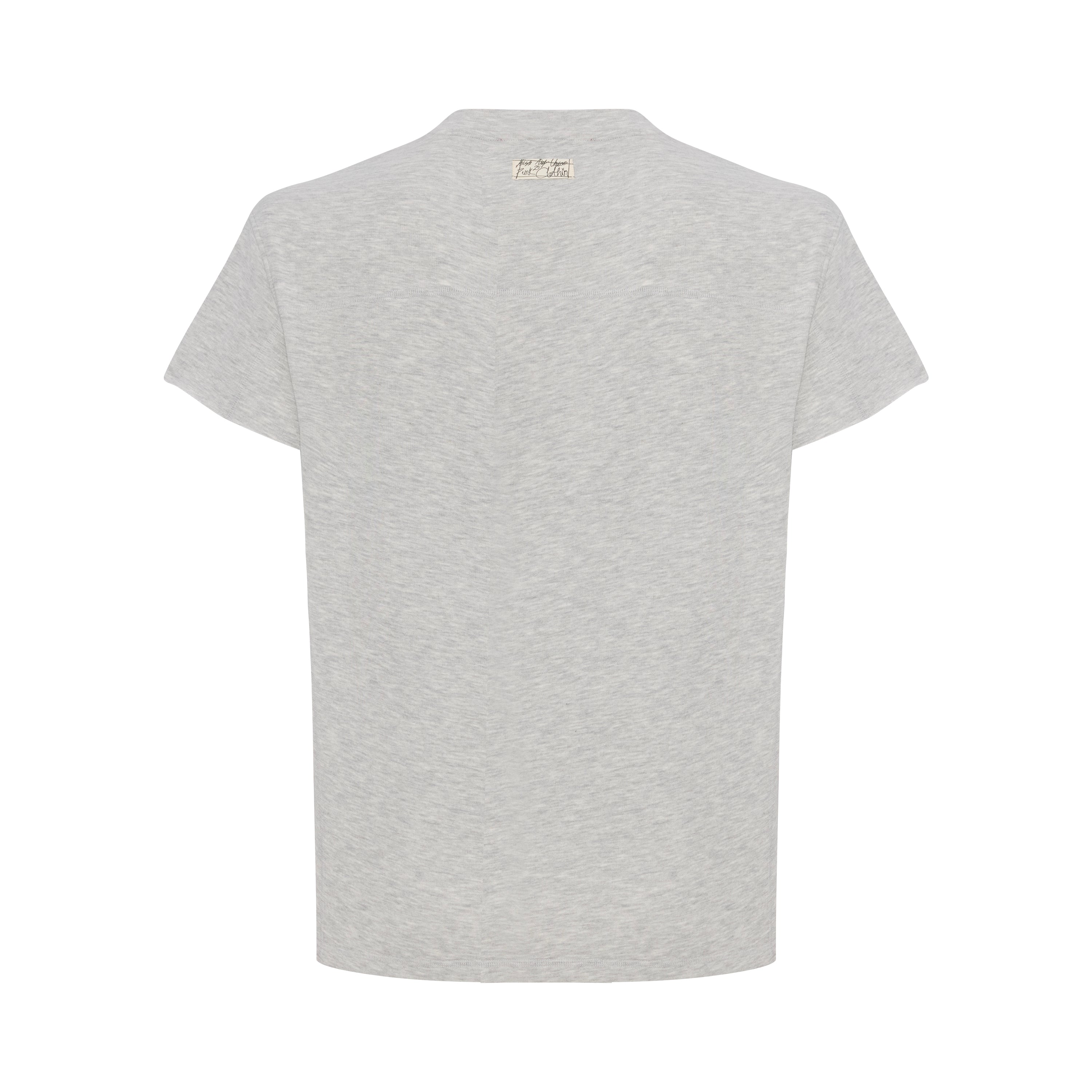 LIGHT GREY SHIRT WITH EMBOSS DETAIL