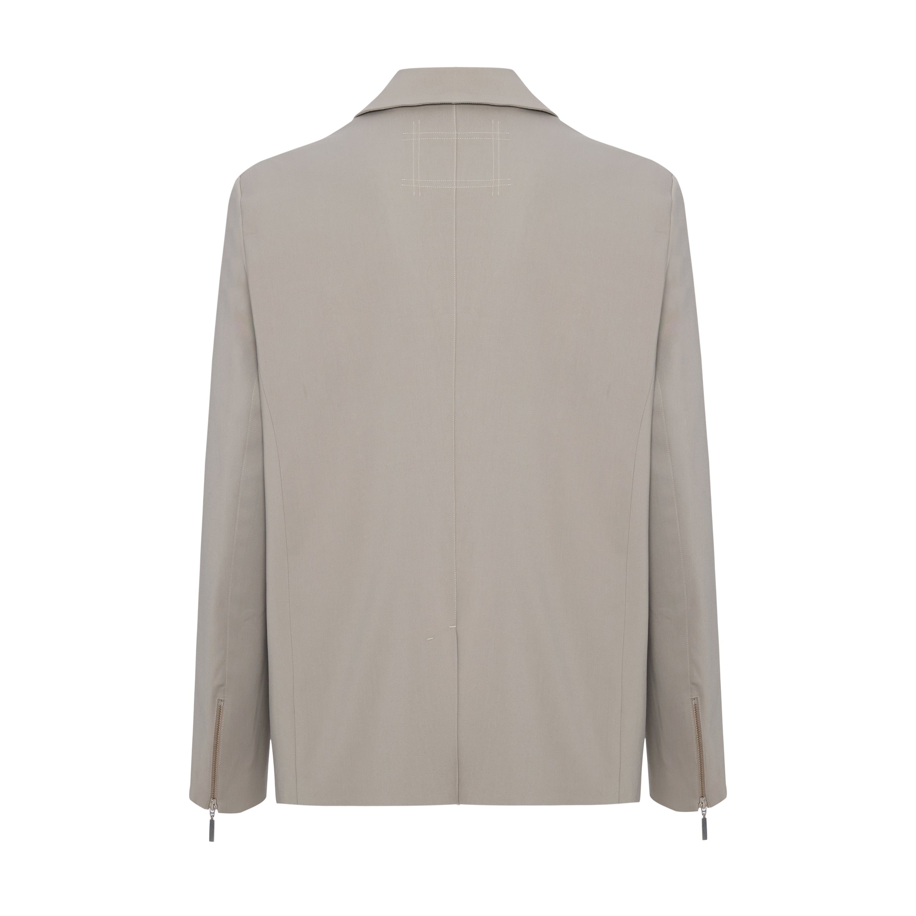 ZIP DETAIL WOVEN BLAZER