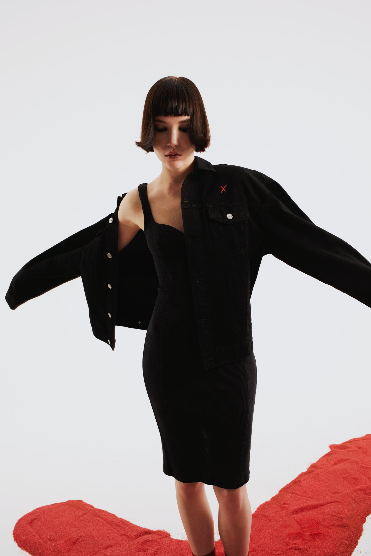 Boomerang Logolu Denim Ceket