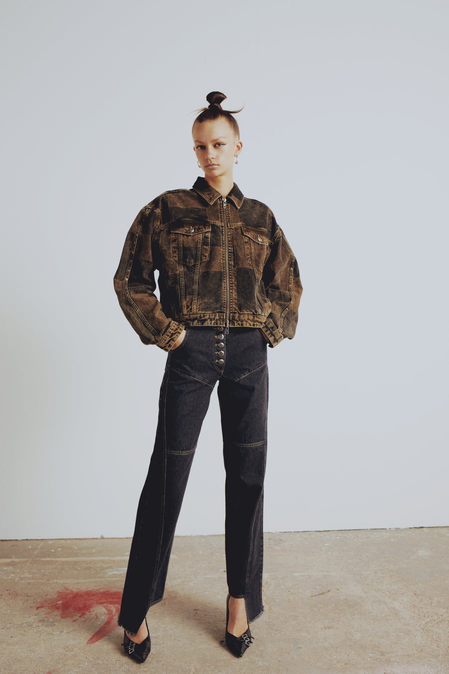 Your *itch Renk Bloklu Denim Ceket