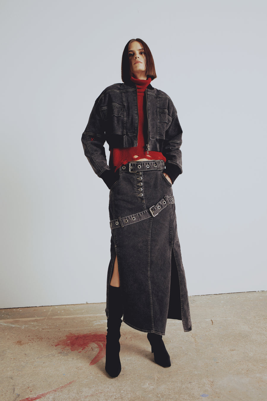Your *itch Denim Bomber Ceket