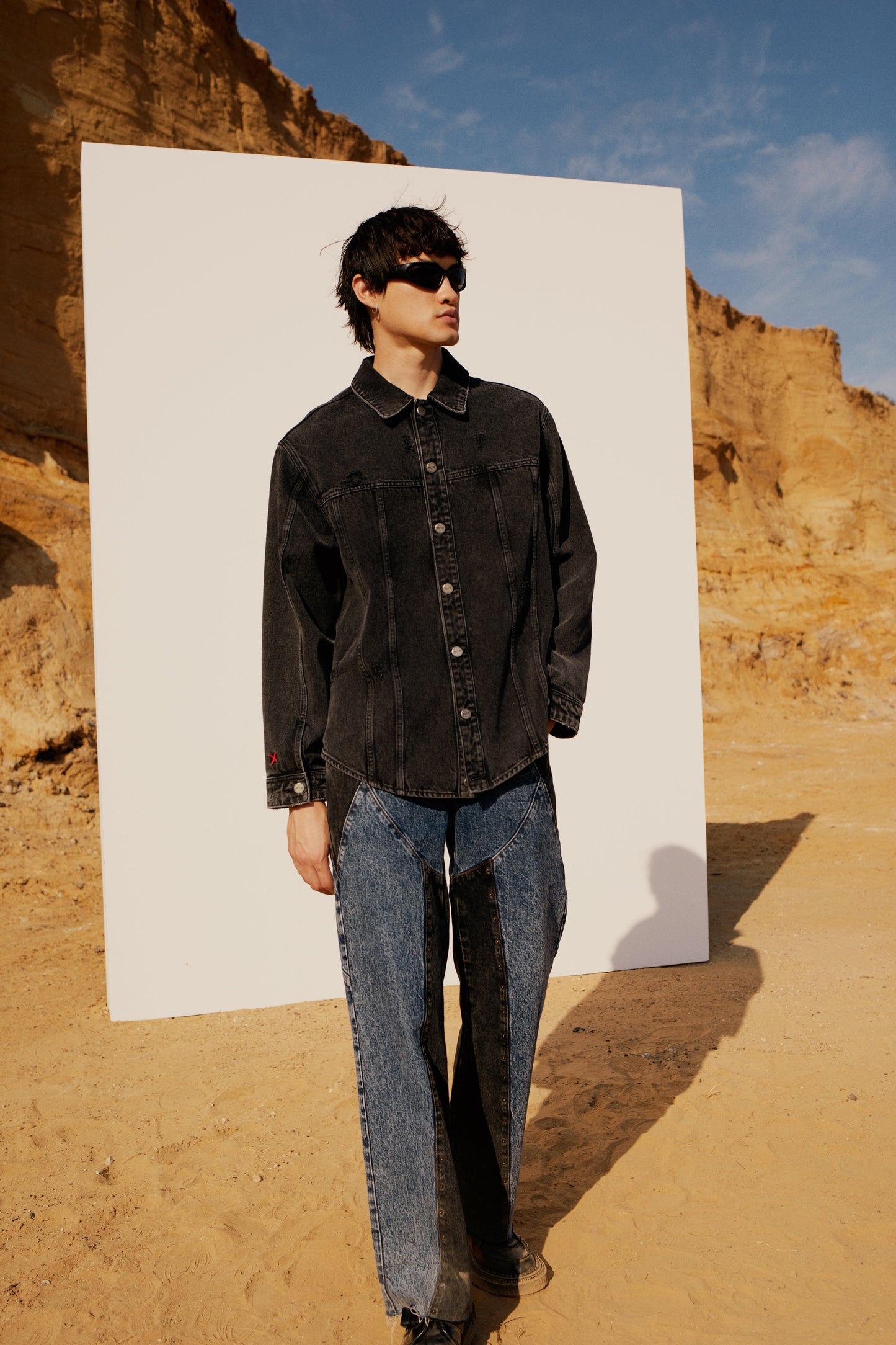 Free Heaven Eskitilmiş Denim Ceket