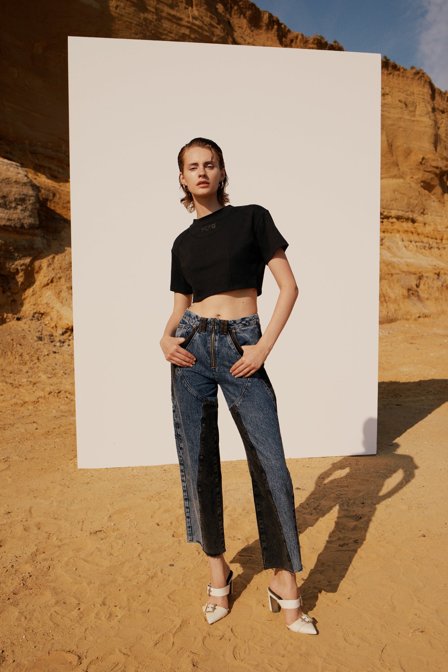 Free Heaven İki Renkli Kadın Jean