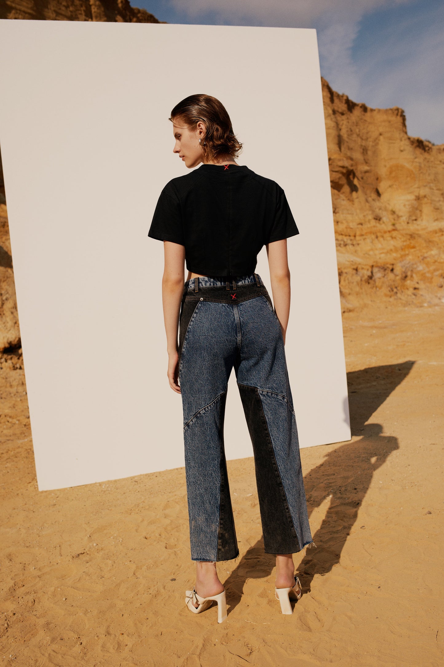 Free Heaven İki Renkli Kadın Jean