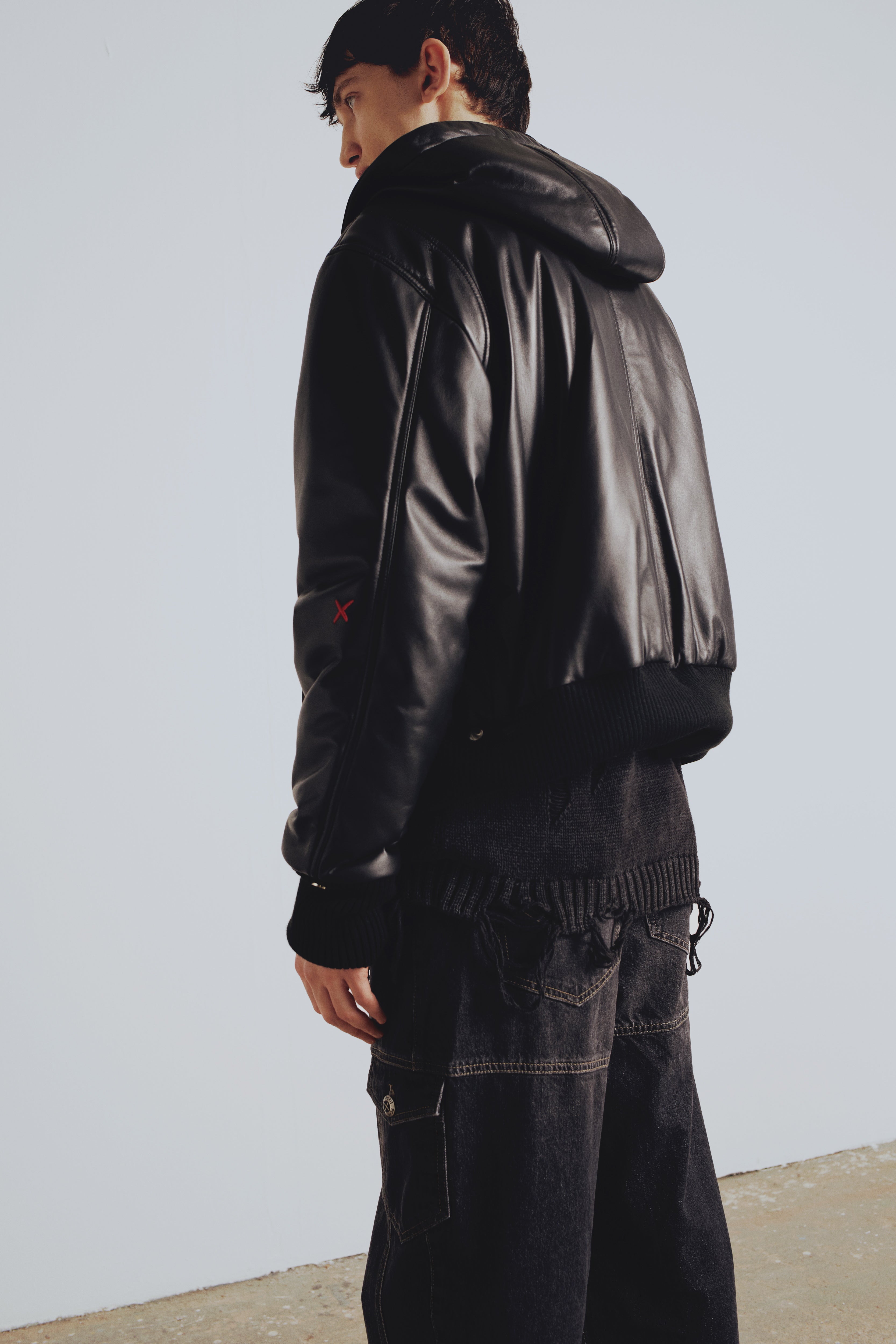 YOUR *ITCH BOMBER LEATHER JACKET