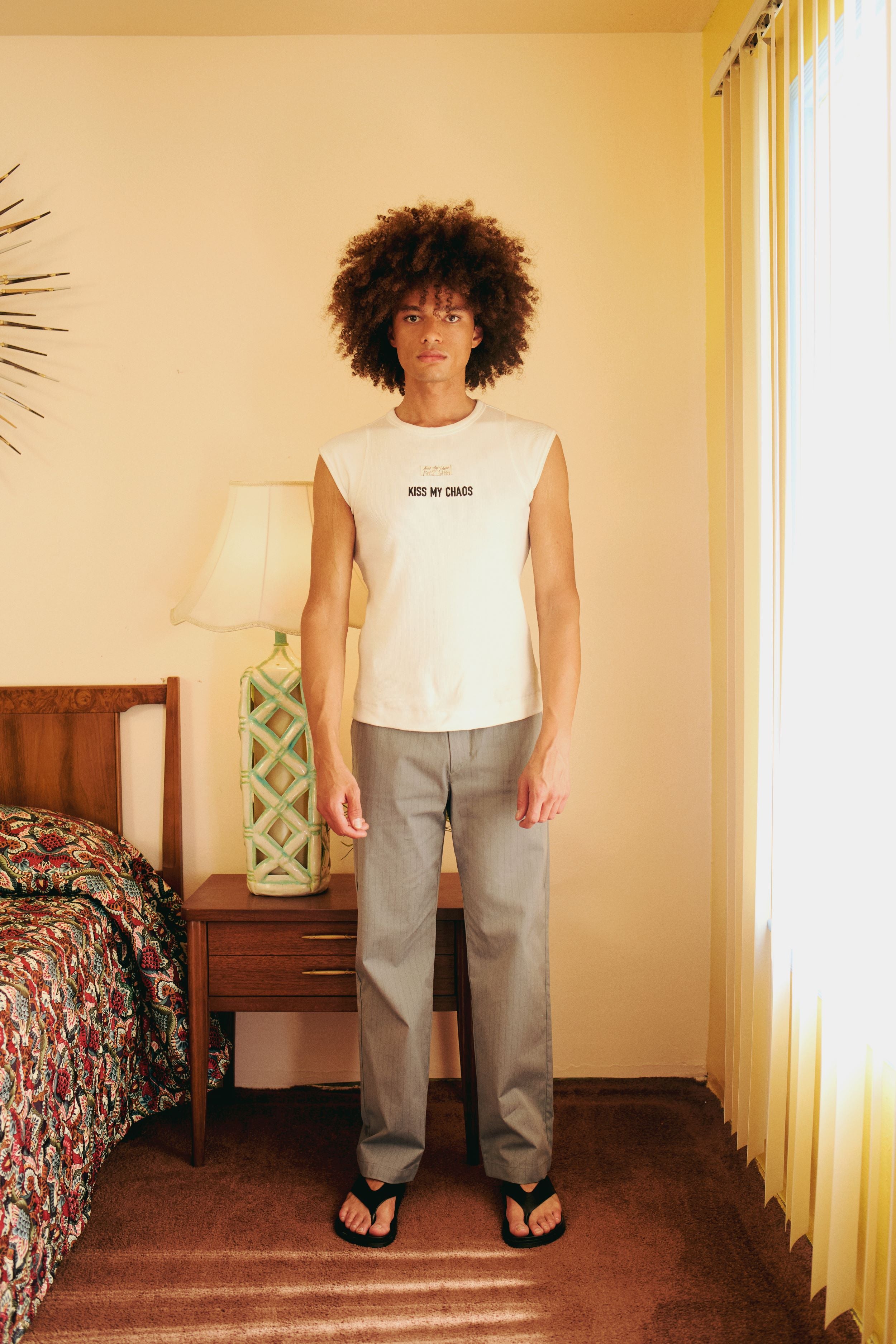 RIB TANK TOP WITH PATCH