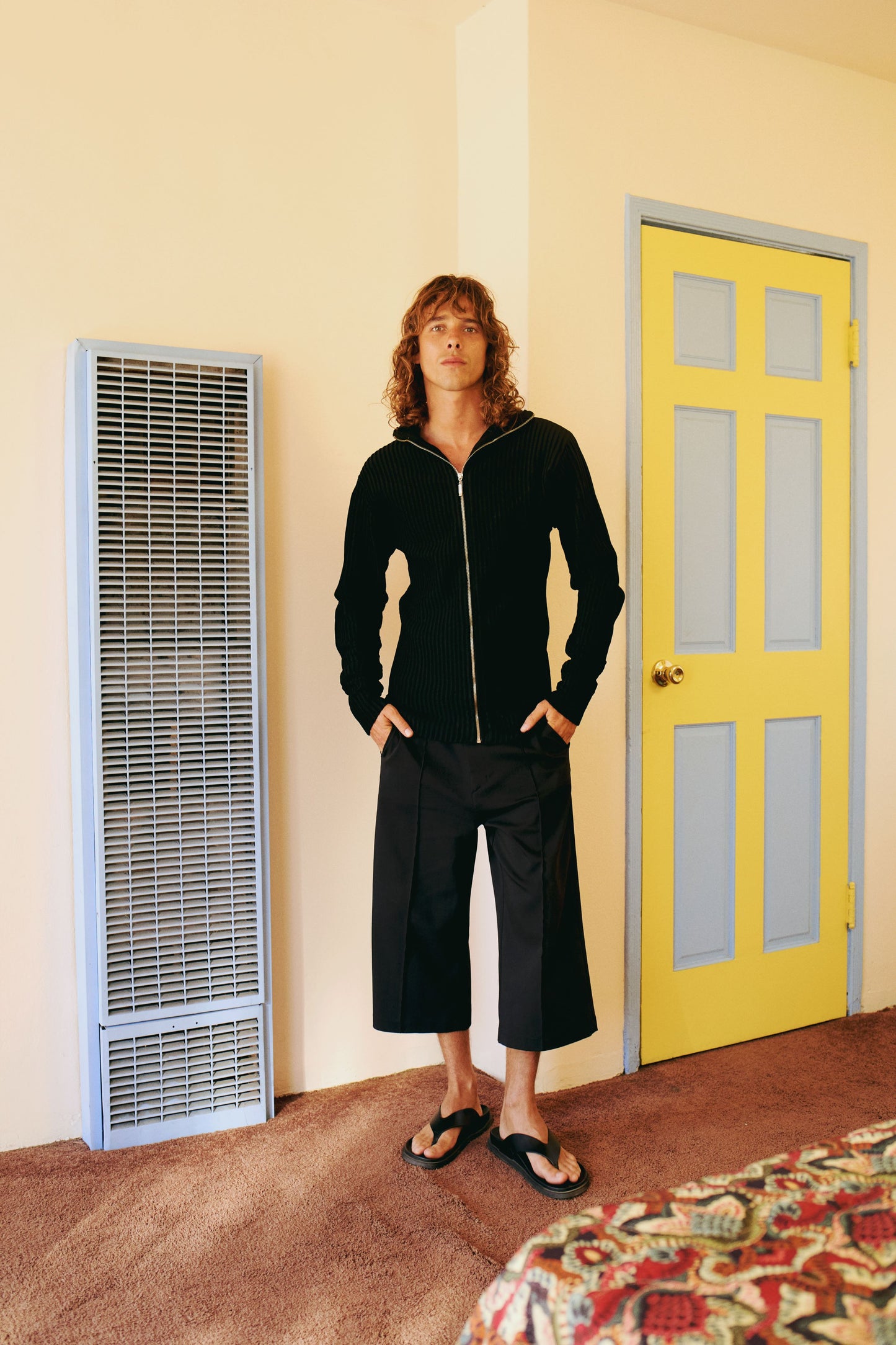 Day to Night in LA Knit Cardigan With Zip Detail