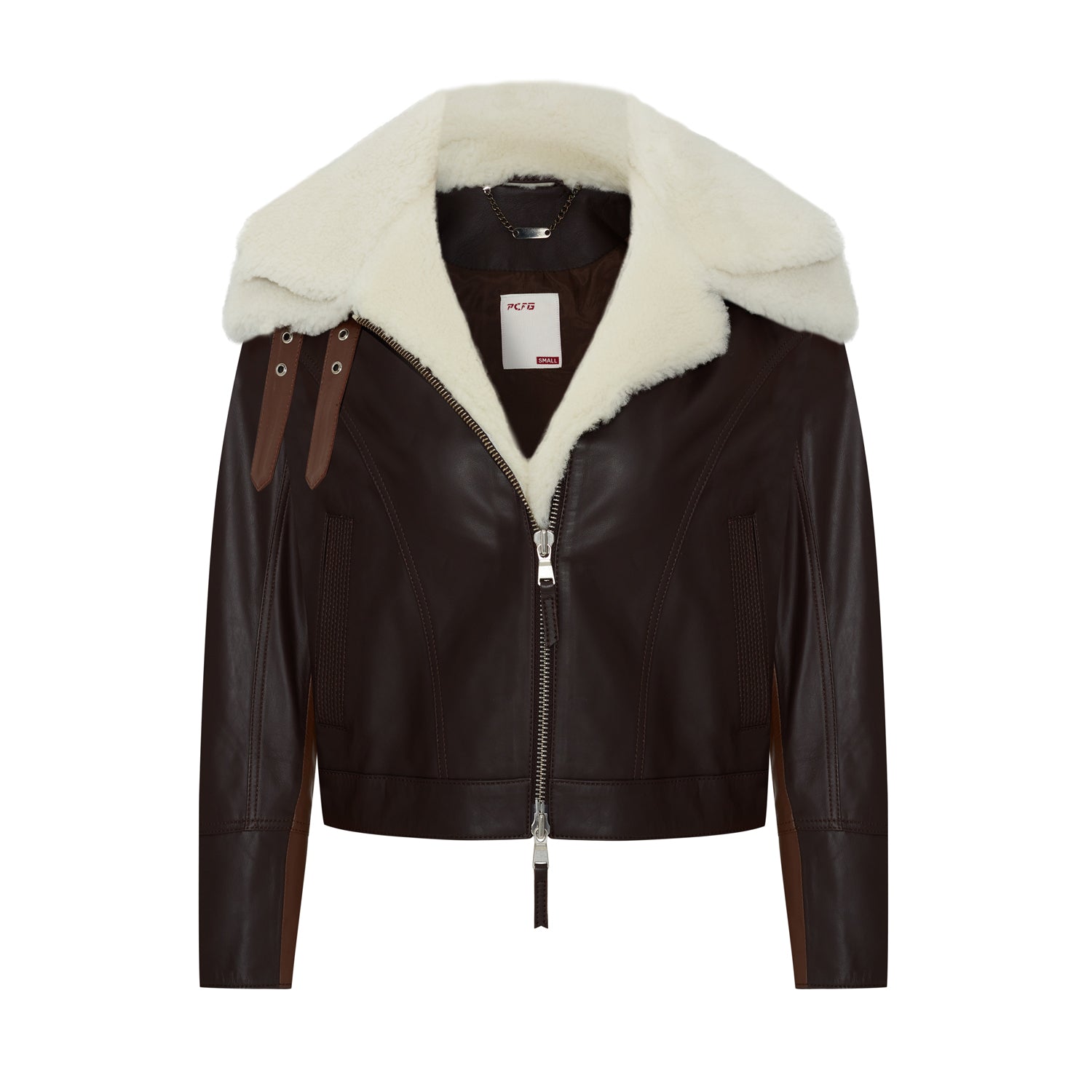 Double Collar Leather Jacket