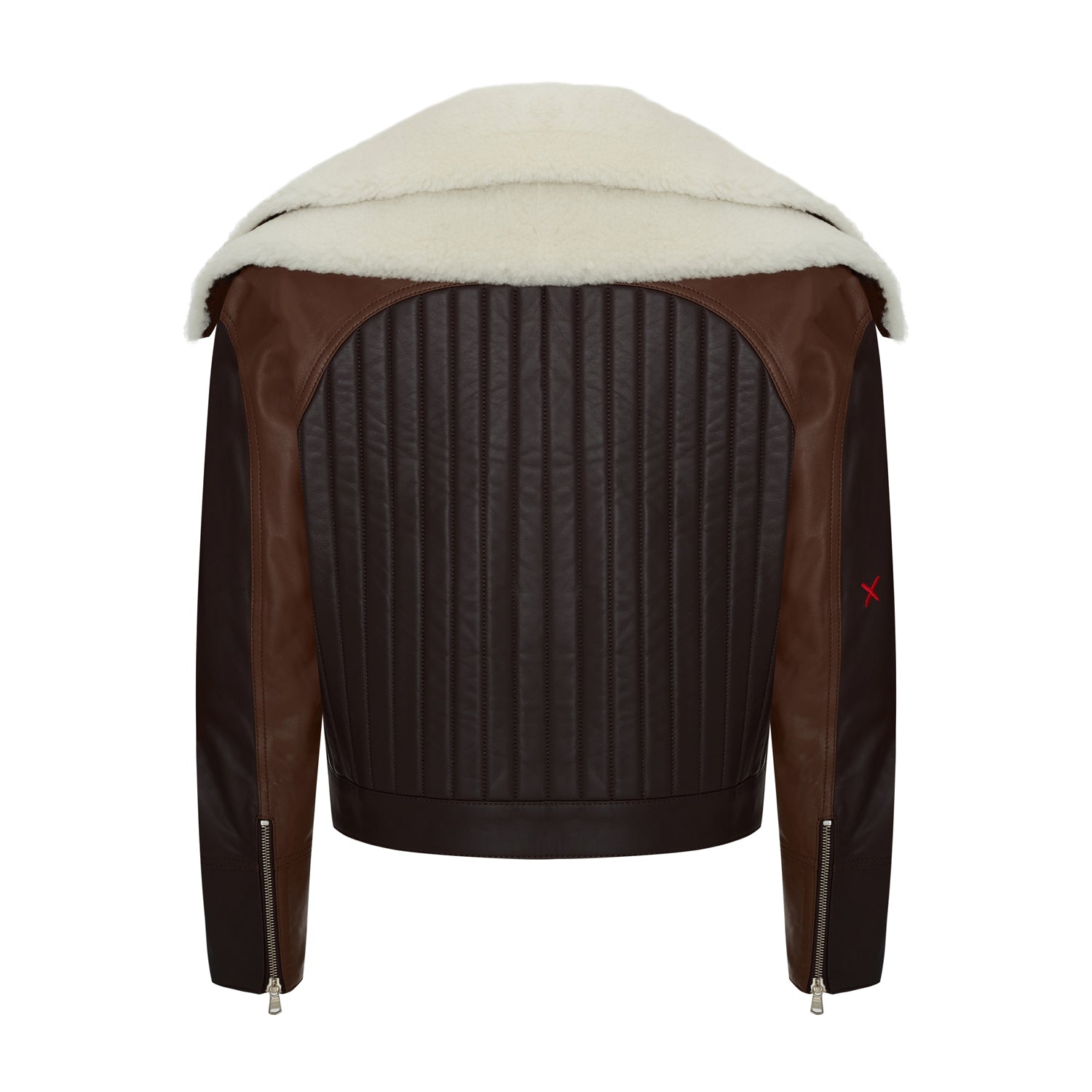 Double Collar Leather Jacket