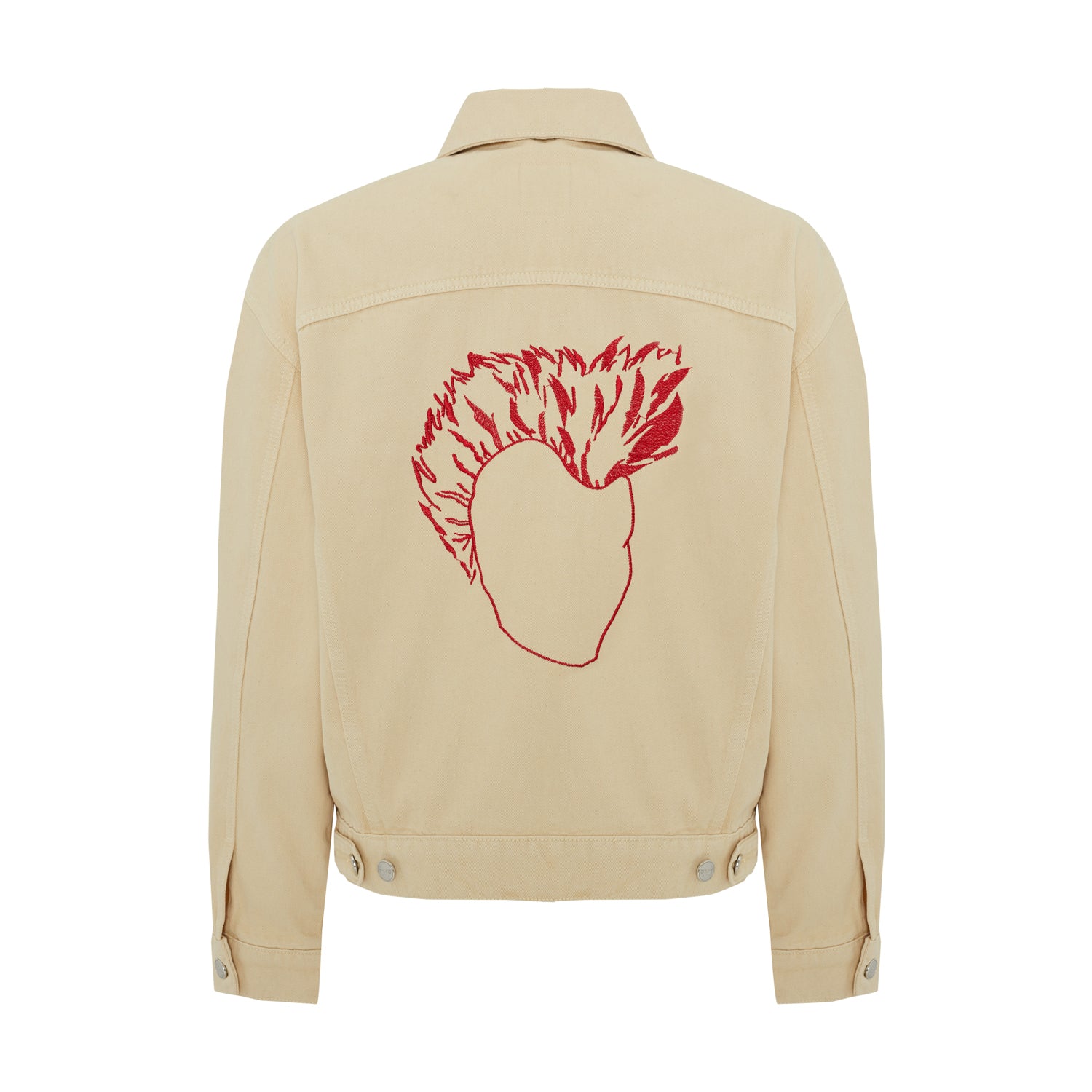 Logo Denim Jacket - Chino Green