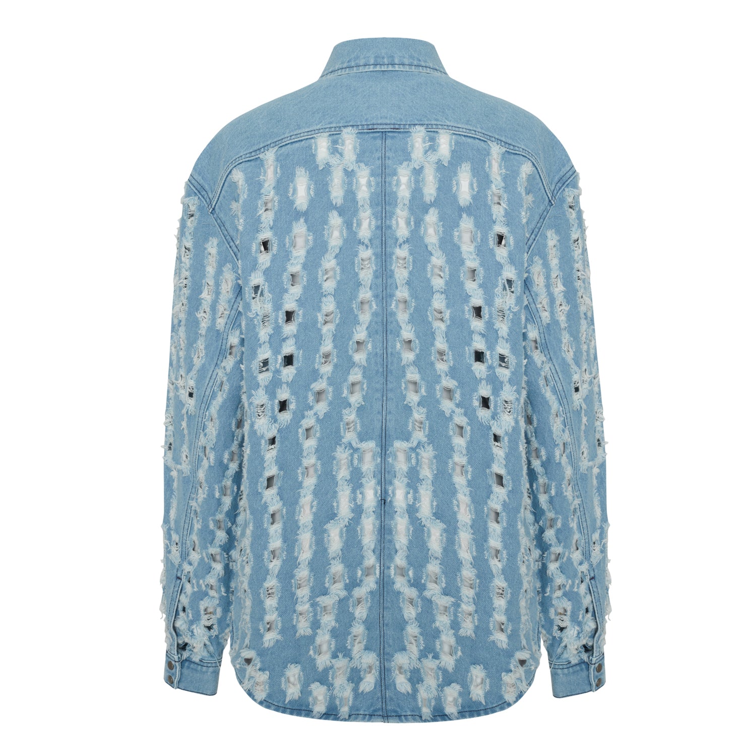 Perforated Denim Shirt