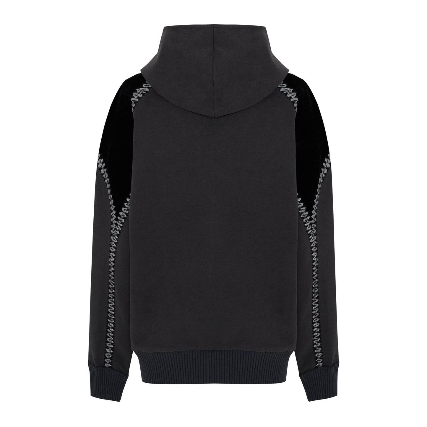 Boomerang Örgü Detaylı Fermuarlı Hoodie