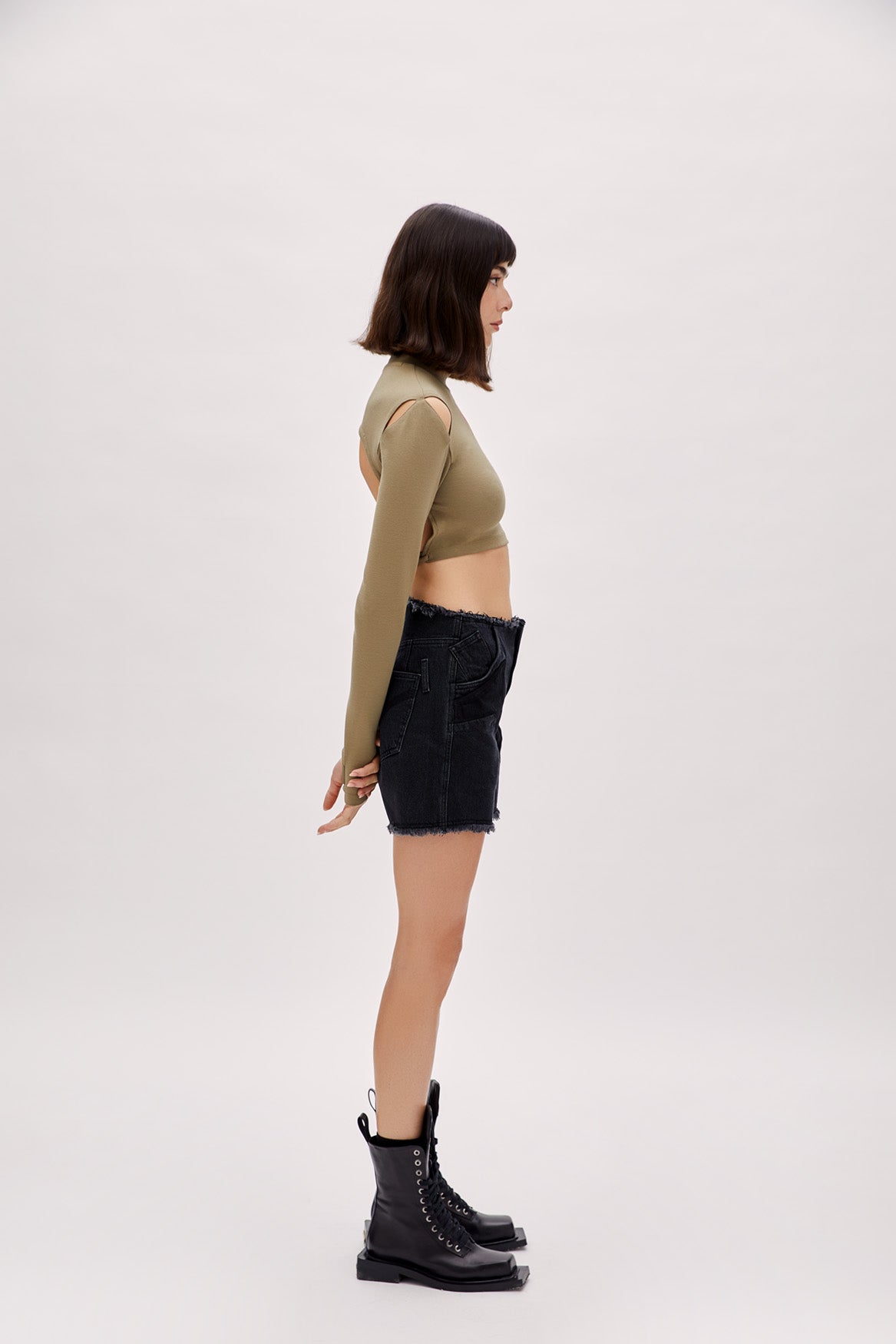 Boomerang Long Sleeve Crop Top