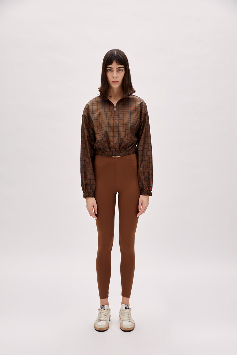 Boomerang Paraşüt Kumaş Crop Sweatshirt