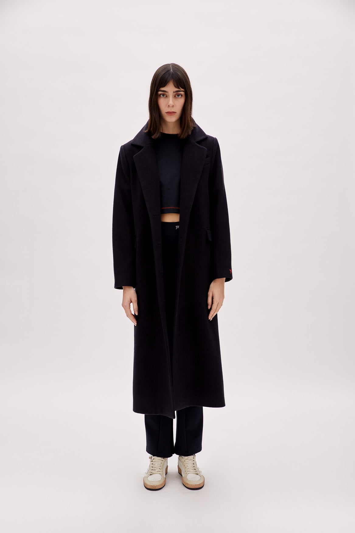 Wool Women Coat - Black