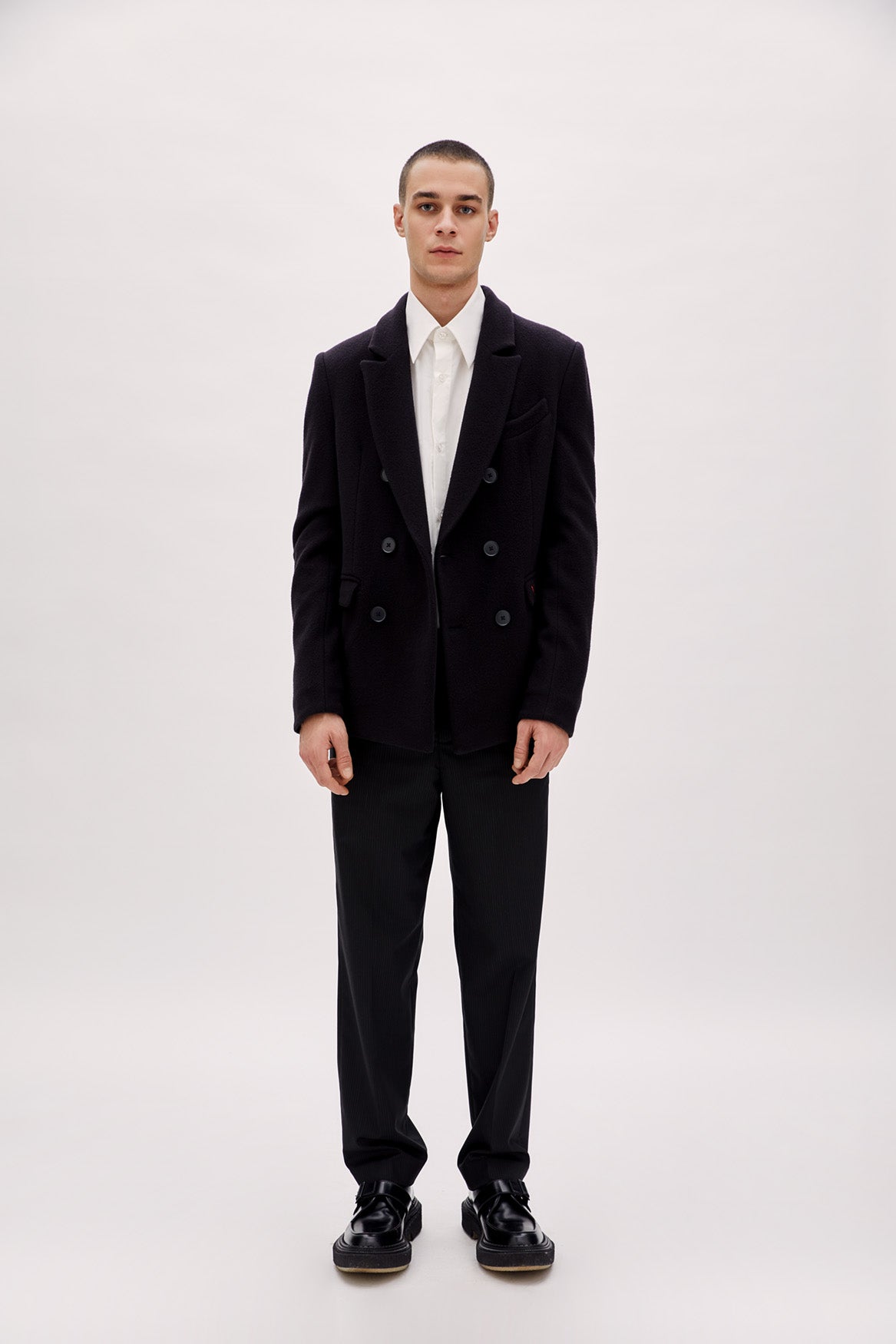 Boomerang Çift Düğmeli Kaban