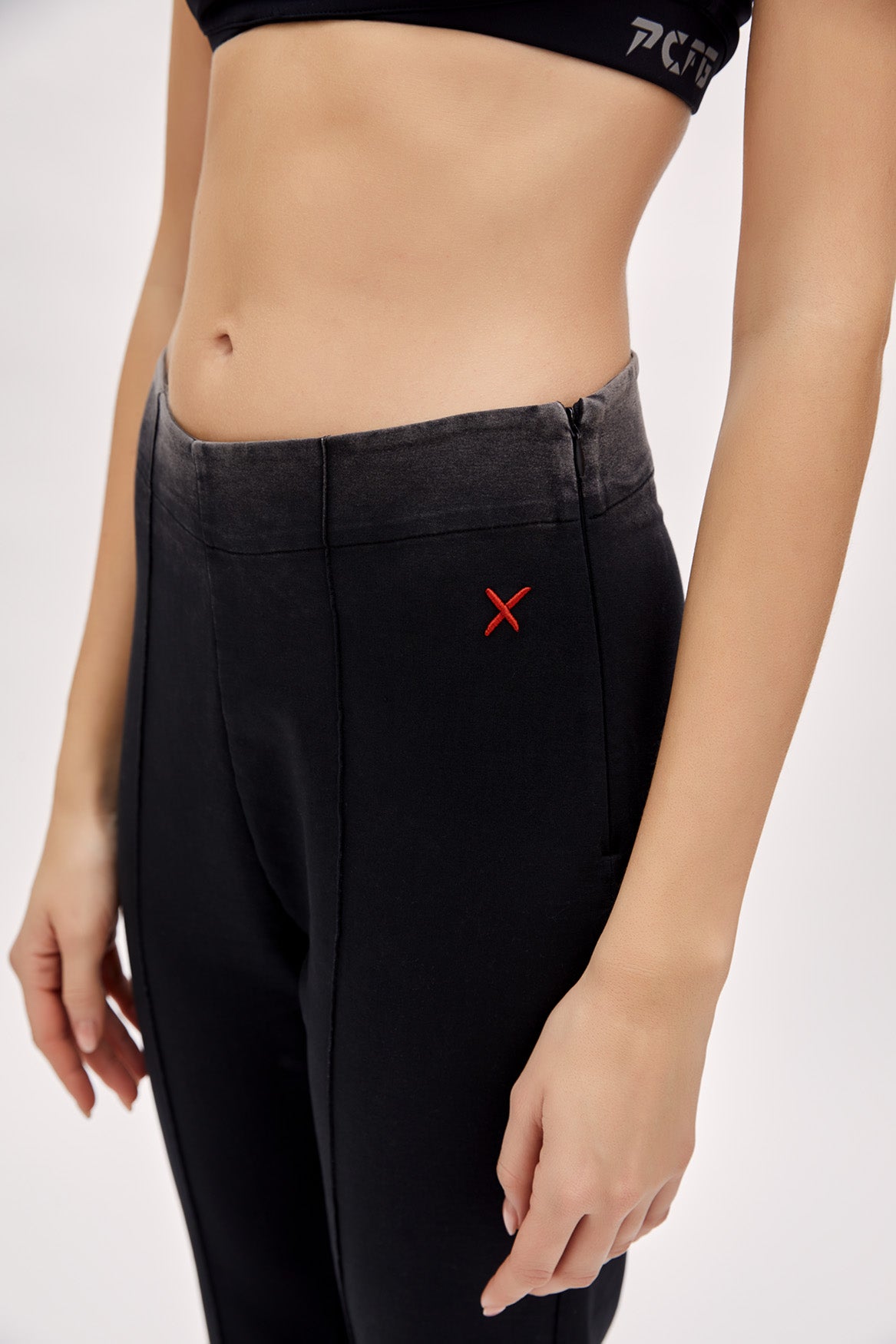 ACID WASHED FLARE SWEATPANT