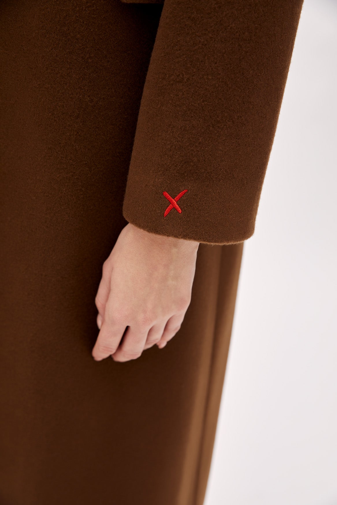 Wool Women Coat - Brown