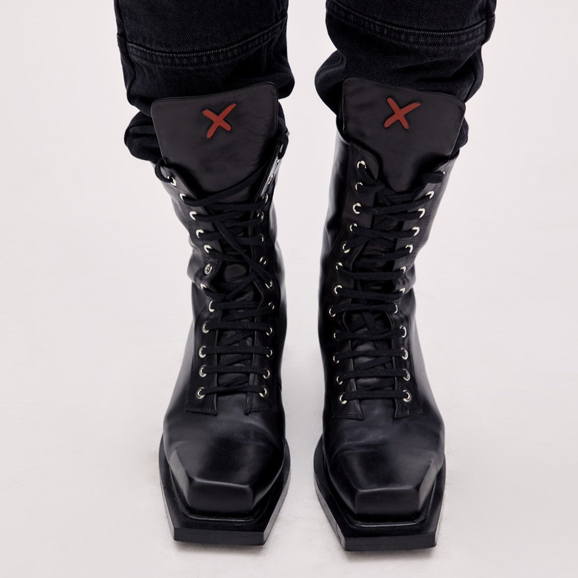 Boomerang Leather Combat Boots