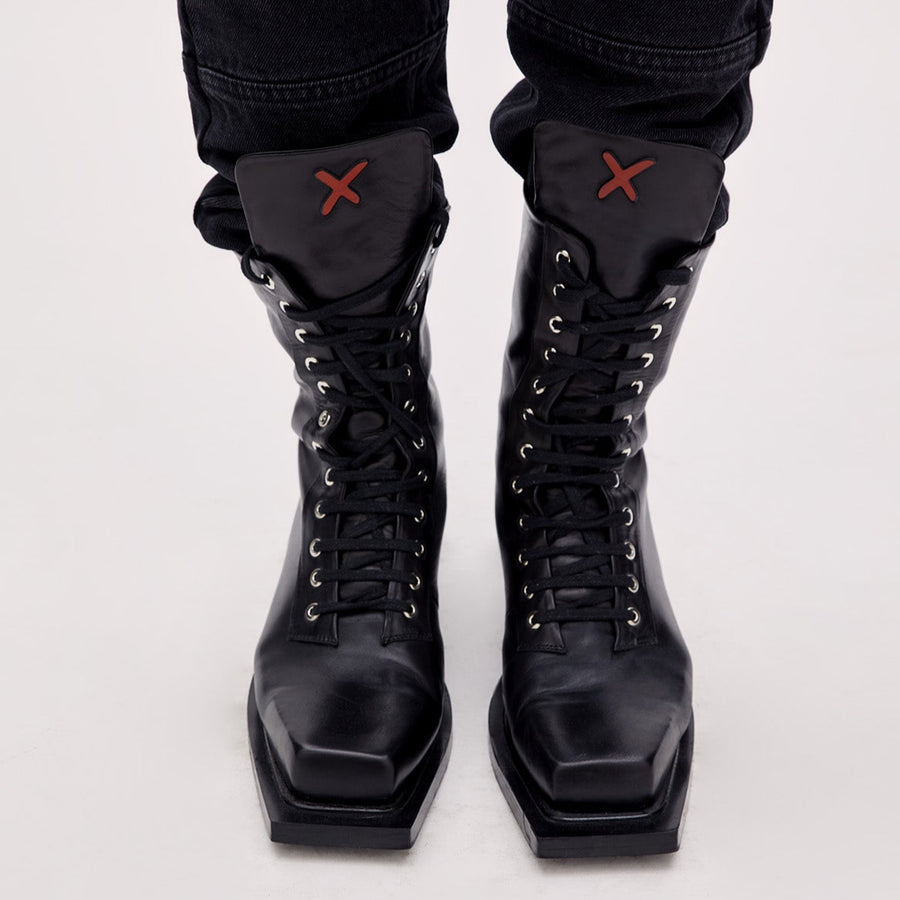 Boomerang Leather Combat Boots