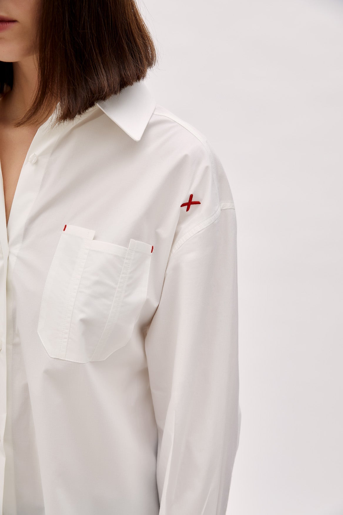 Cotton Oversized Shirt - Women